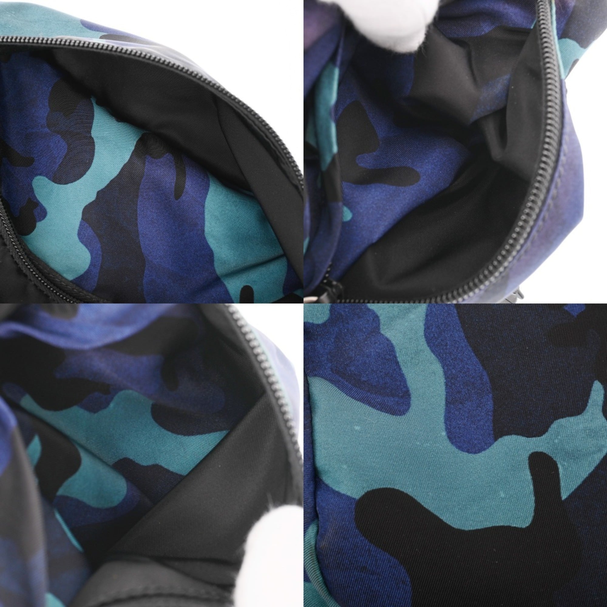 Prada Blue Nylon Shoulder Bag (Pre-Owned)