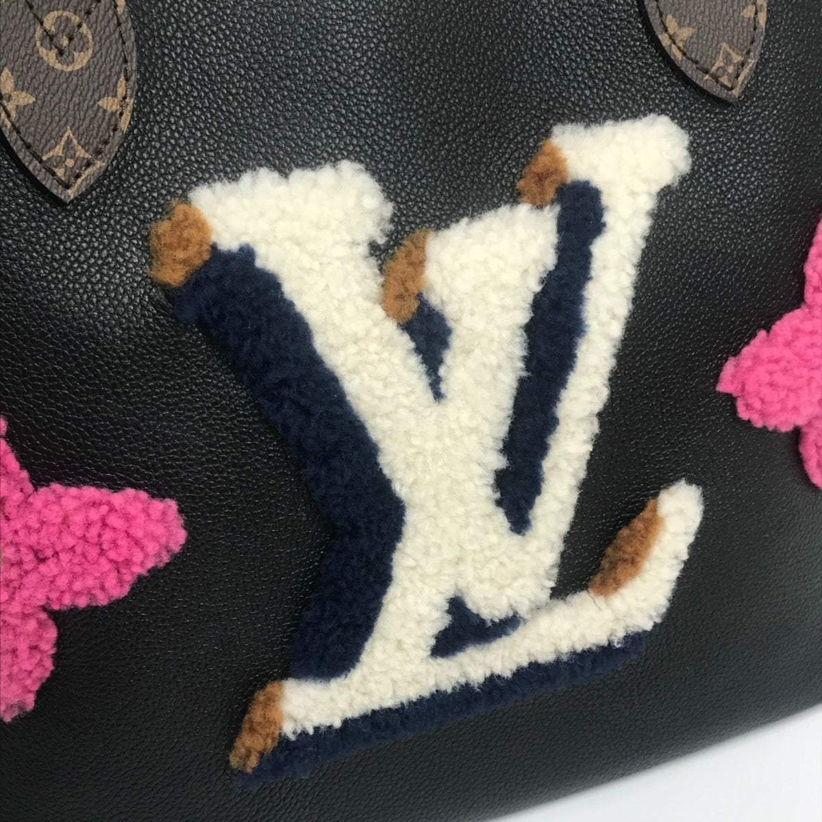 Louis Vuitton Black Monogram Monogram Leather Shoulder Bag Tote Bag (Pre-Owned)
