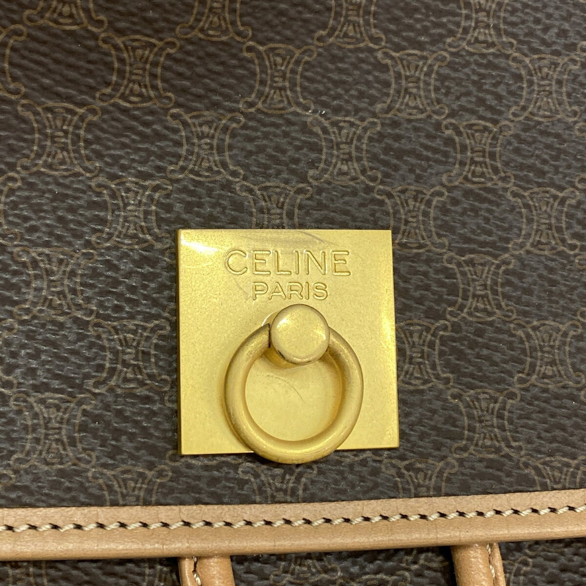 Celine Brown Pvc Backpack (Pre-Owned)