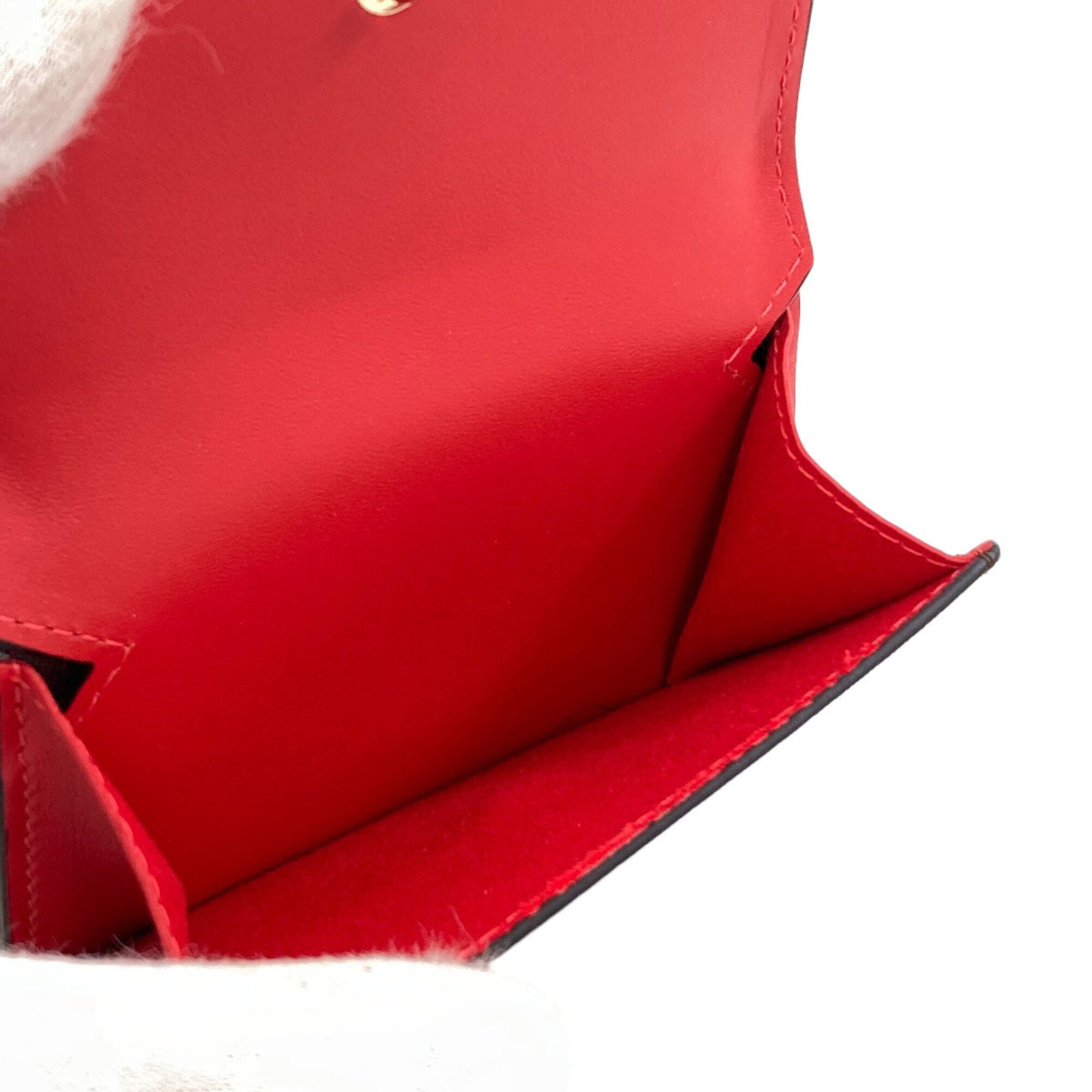 Christian Louboutin Brown Leather Wallet (Tri-Fold) (Pre-Owned)