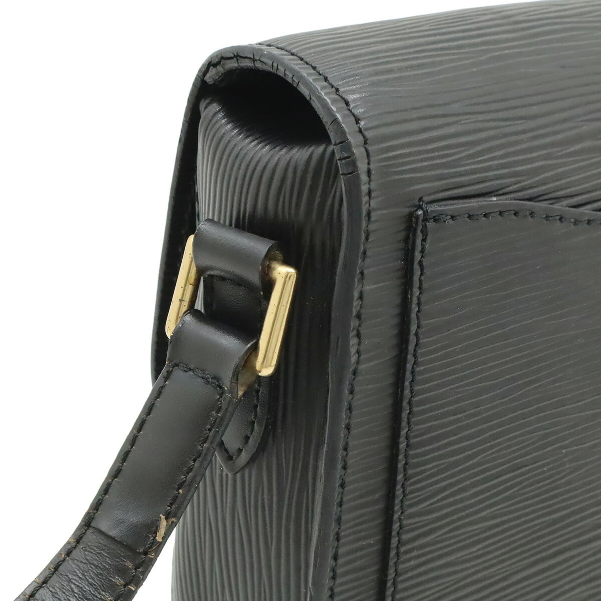 Louis Vuitton Noir Epi Leather Pochette Shoulder Bag (Pre-Owned)