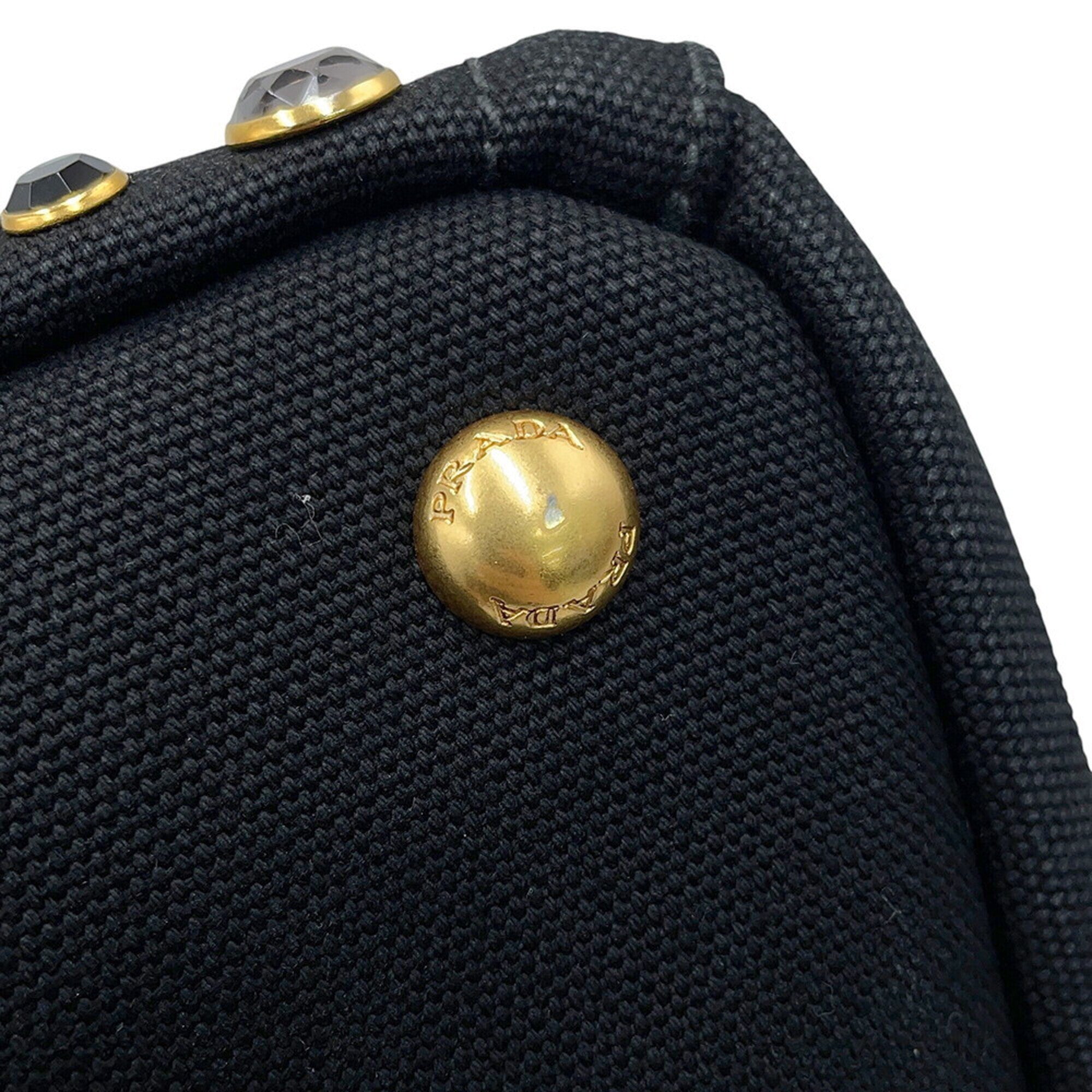 Prada Black Canvas Tote Bag (Pre-Owned)