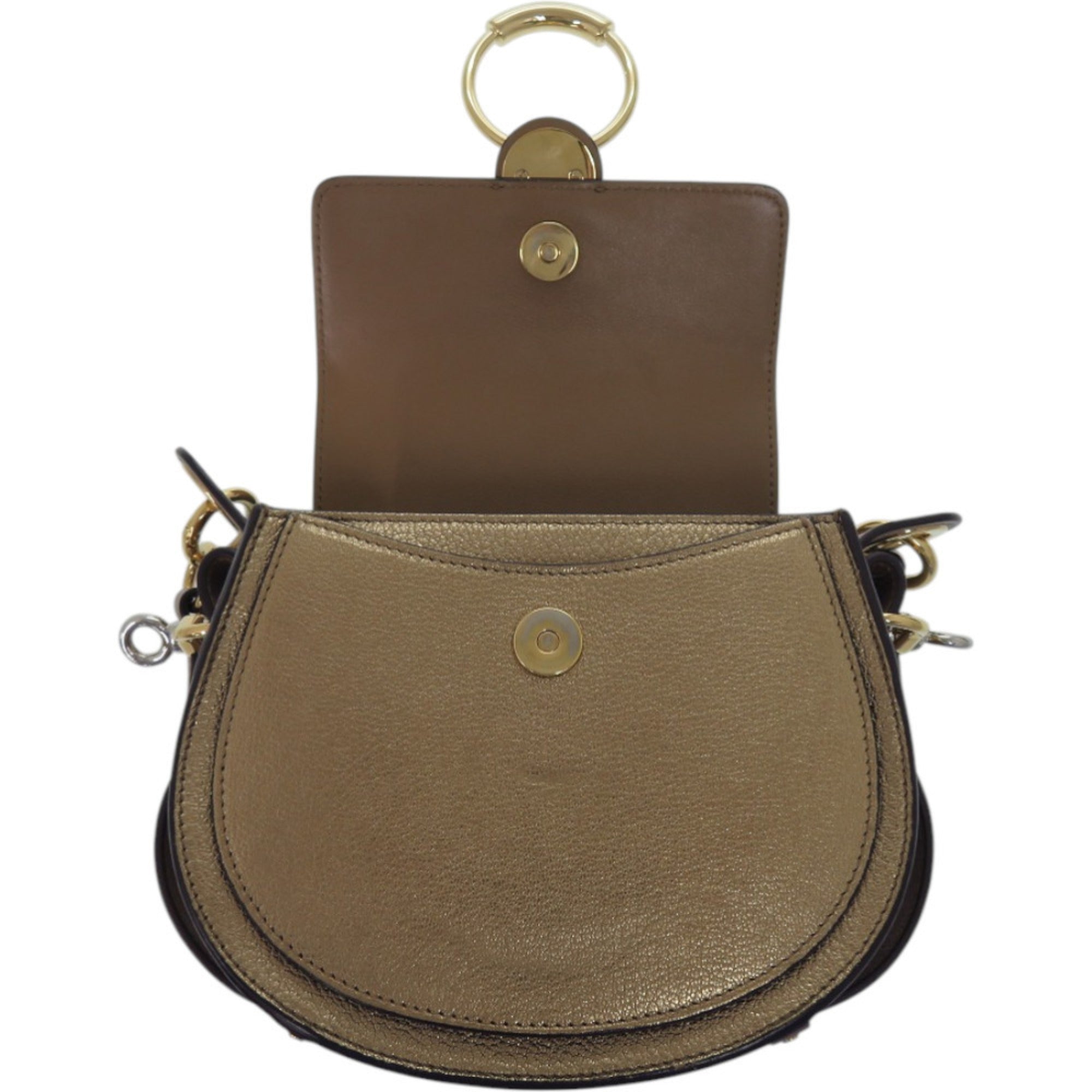 Chloé Gold Leather Shoulder Bag (Pre-Owned)