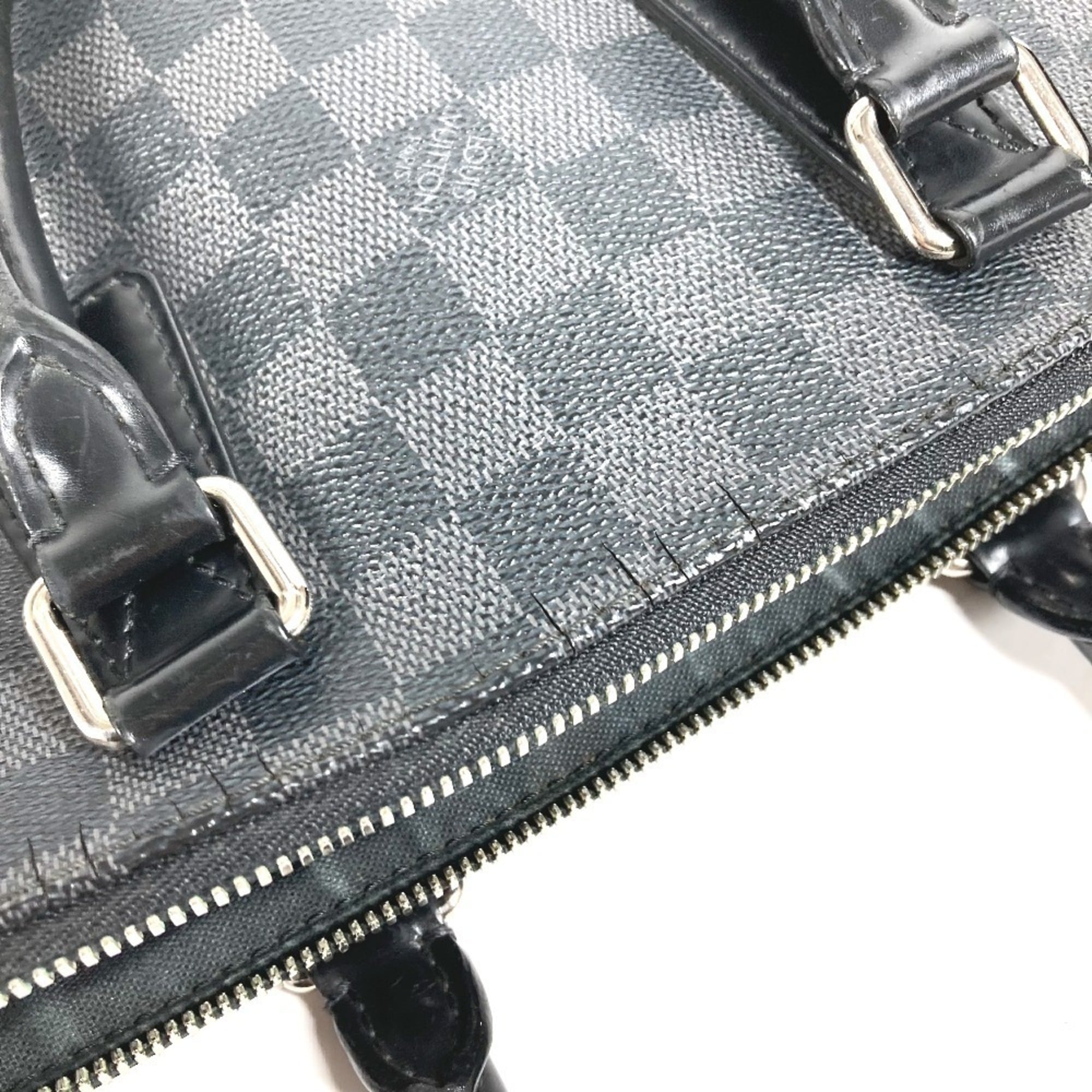 Louis Vuitton Black Damier Graphite Canvas Briefcase Handbag (Pre-Owned)