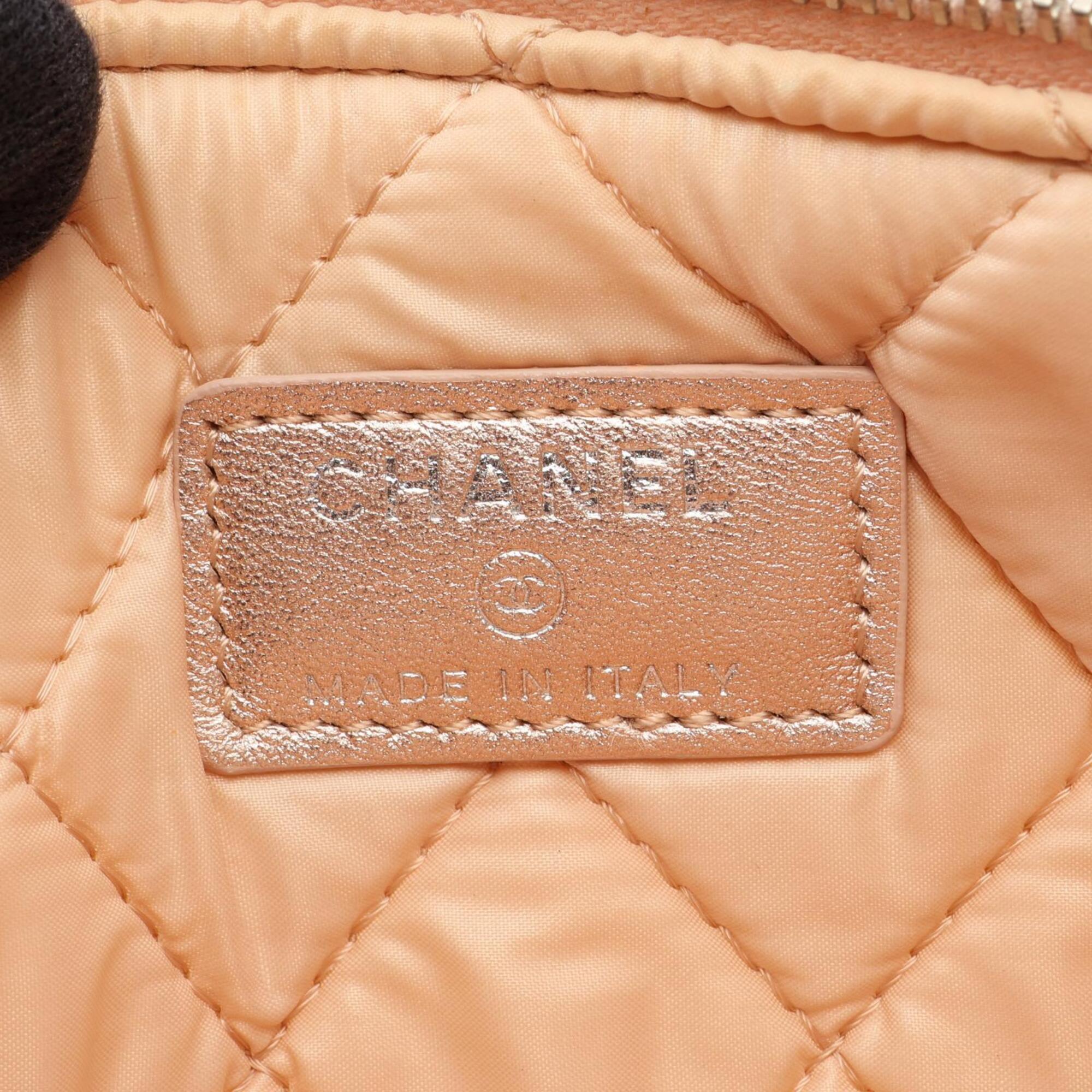 Chanel Pink Leather Handbag Pouch (Pre-Owned)