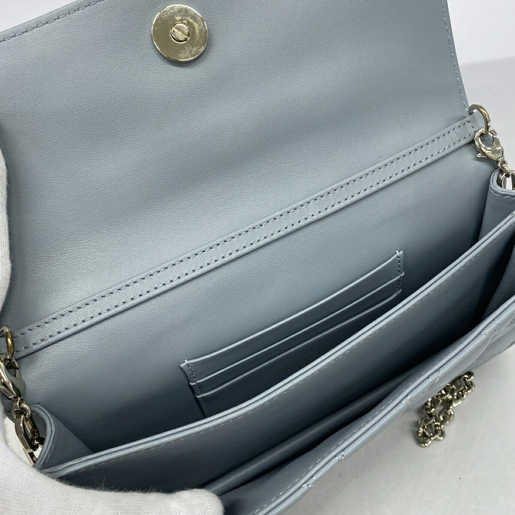 Christian Dior Blue Leather Handbag (Pre-Owned)