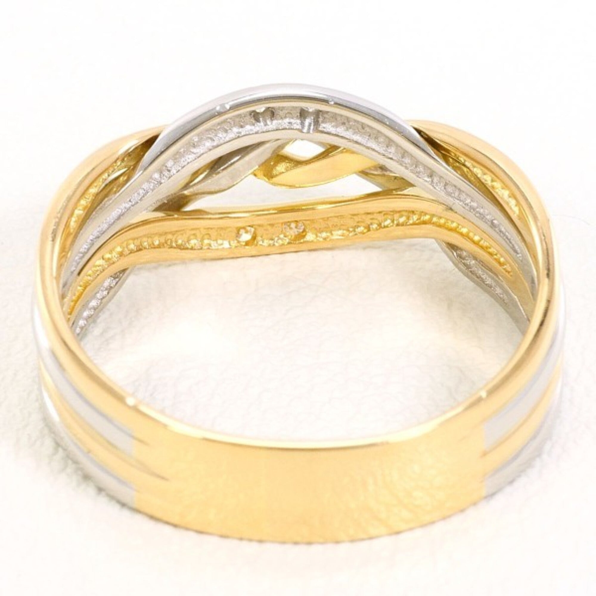 Unbranded Platinum Yellow Gold Yellow Gold (18K) Platinum 900 Band Ring (Pre-Owned)