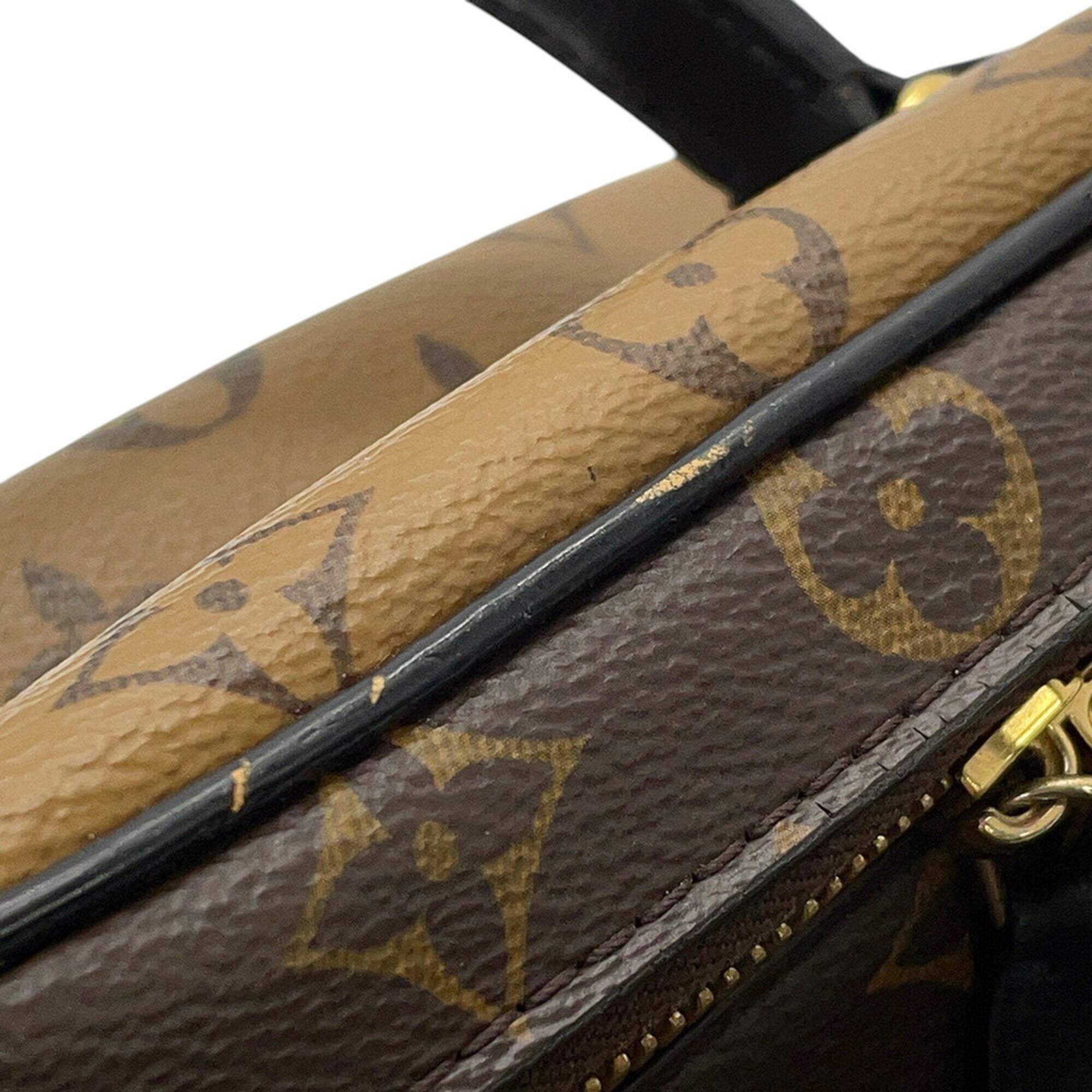 Louis Vuitton Noir Monogram Reverse Handbag Shoulder Bag (Pre-Owned)
