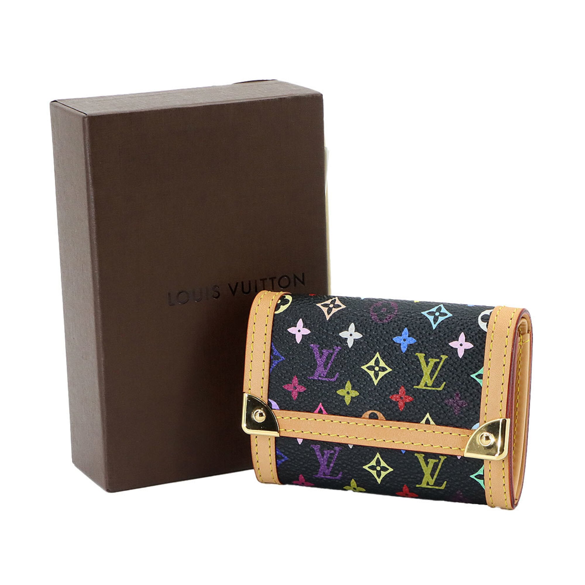 Louis Vuitton Noir Monogram Multicolore Canvas Coin Purse/Coin Case (Pre-Owned)