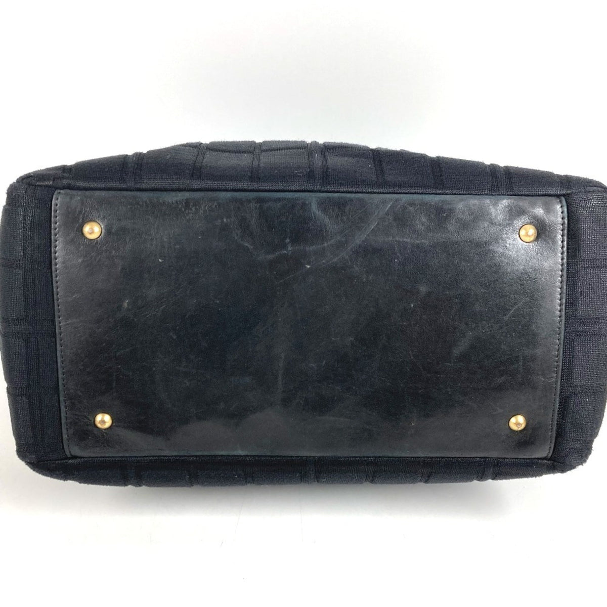 Chanel Black Cotton Shoulder Bag Tote Bag (Pre-Owned)