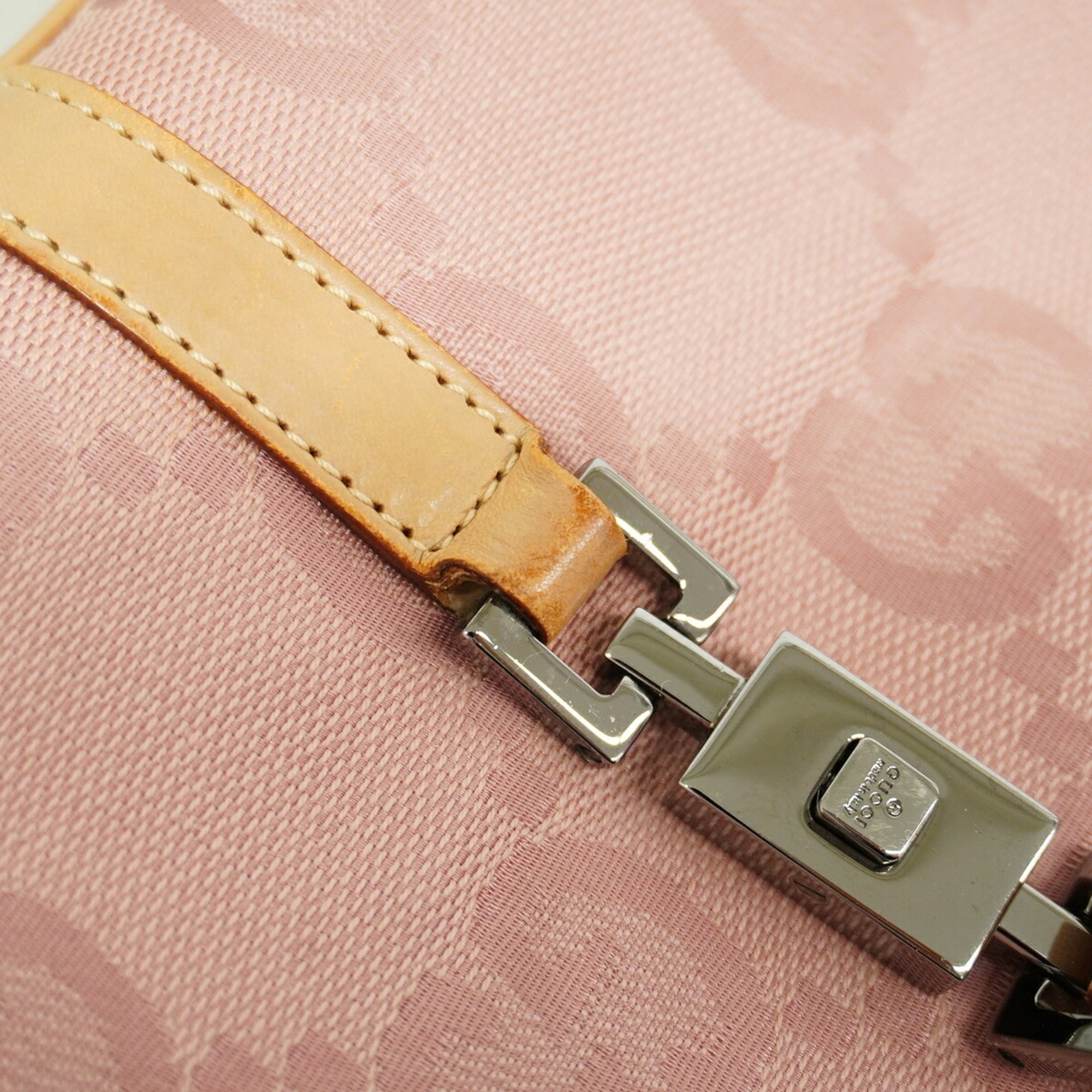 Gucci Pink Canvas Handbag (Pre-Owned)