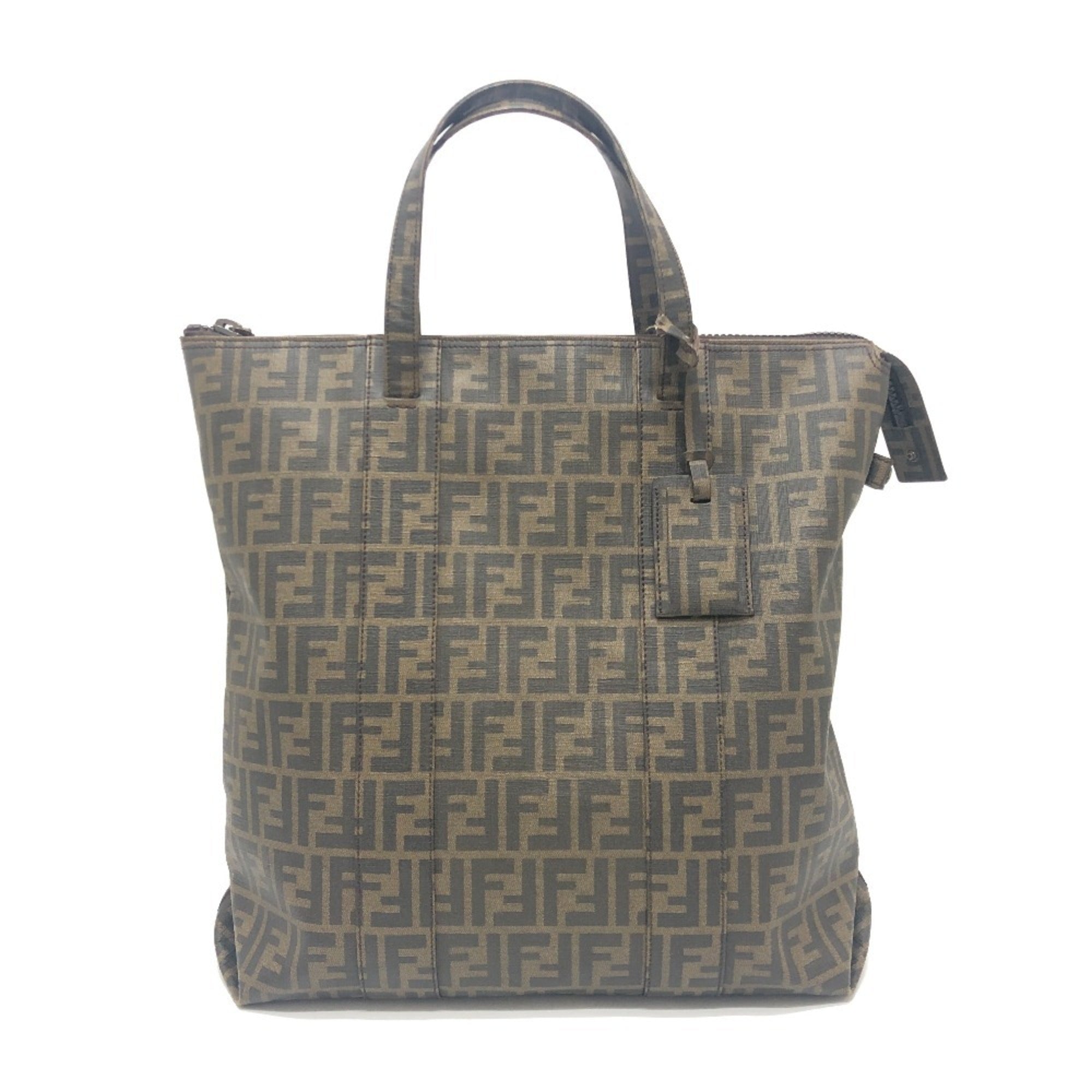 Fendi Brown Pvc Tote Bag (Pre-Owned)
