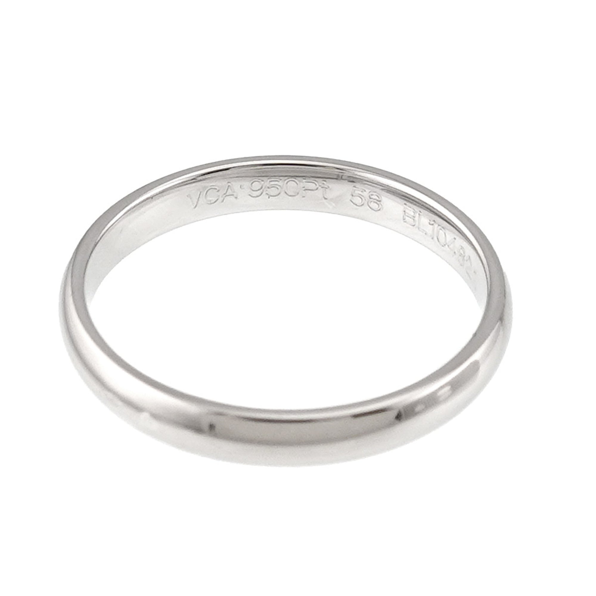 Van Cleef & Arpels Platinum 950 Band Ring (Pre-Owned)