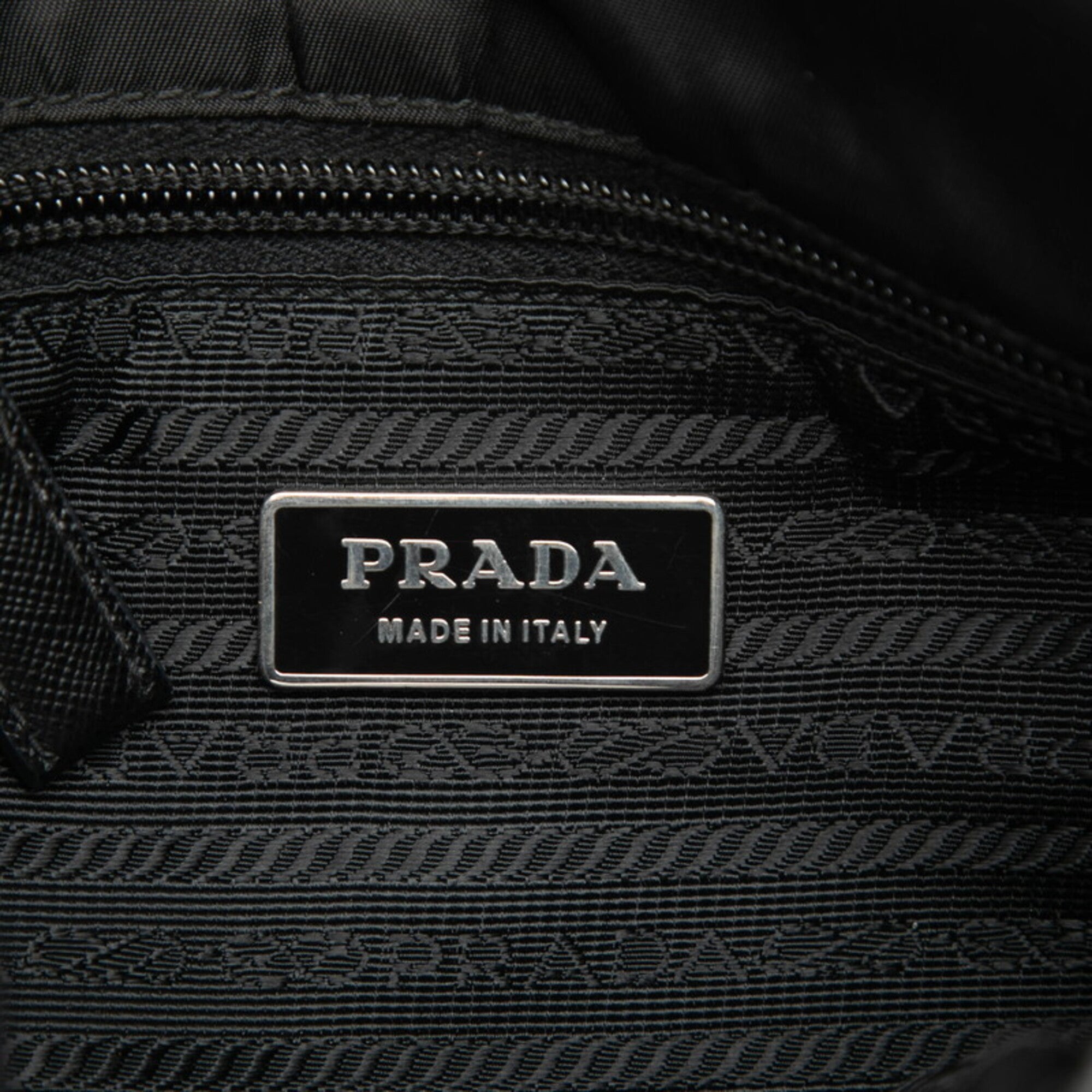 Prada Black Nylon Leather Shoulder Bag (Pre-Owned)