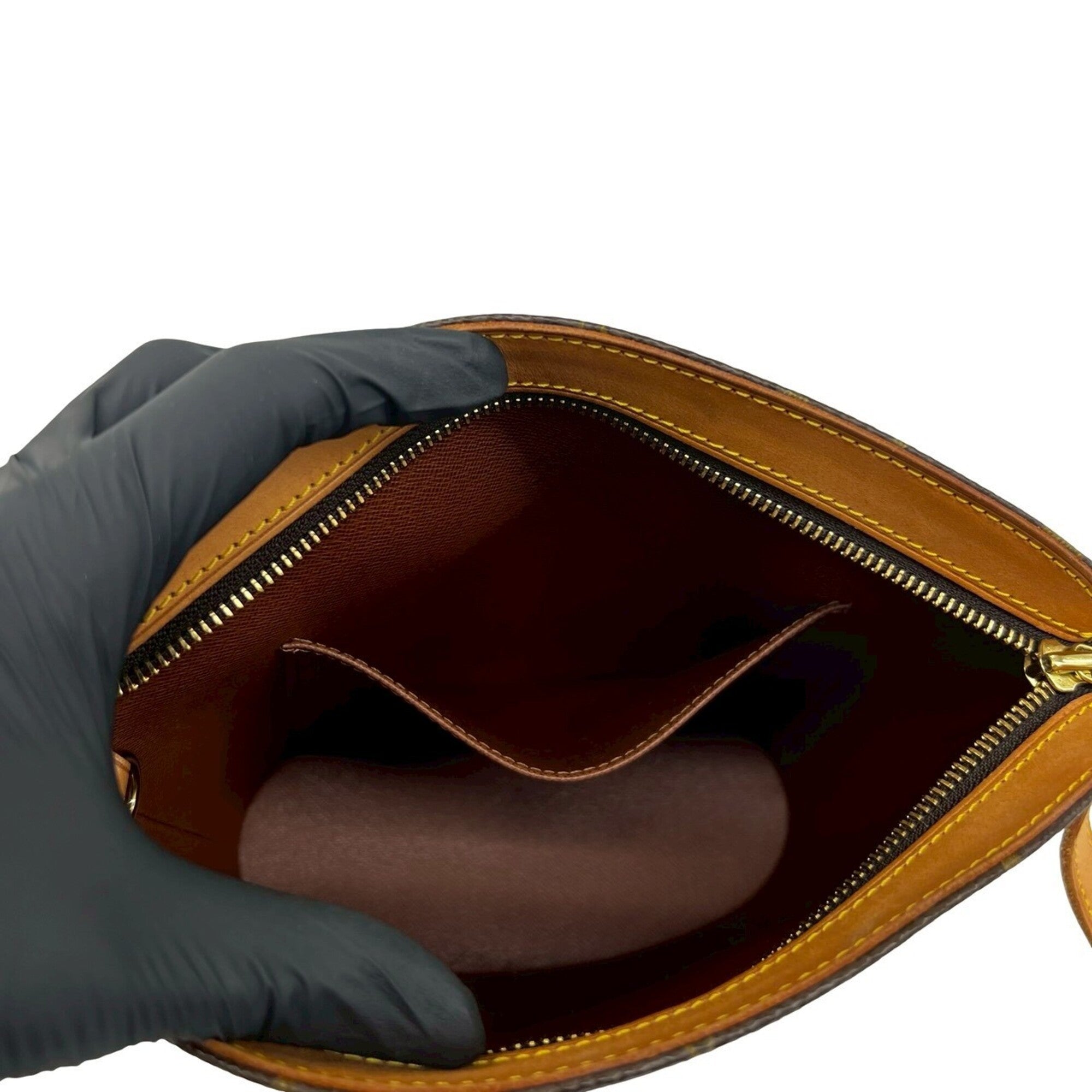 Louis Vuitton Brown Leather Pvc Pochette Shoulder Bag (Pre-Owned)