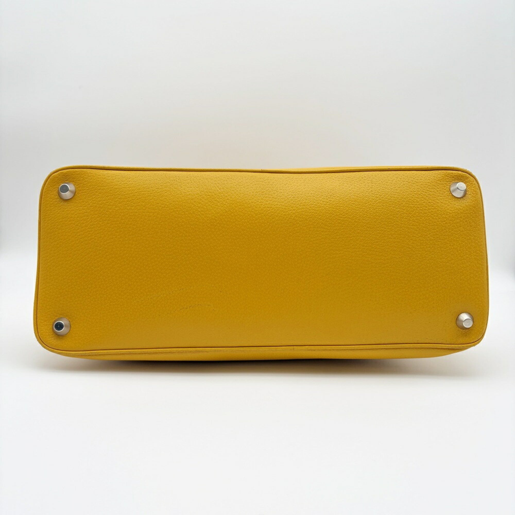 Prada Yellow Leather Tote Bag (Pre-Owned)