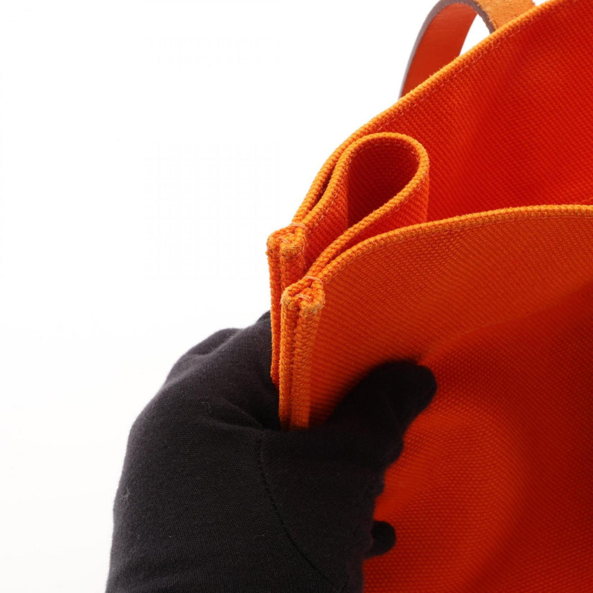 Hermes Beige Orange Handbag Tote Bag (Pre-Owned)