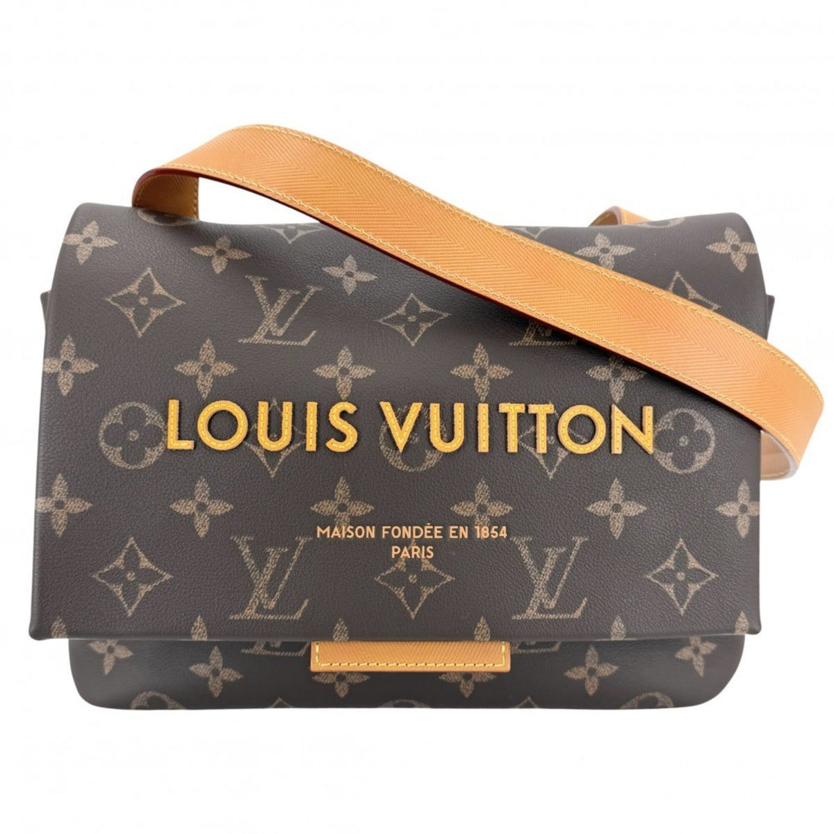 Louis Vuitton Brown Monogram Canvas Shoulder Bag (Pre-Owned)