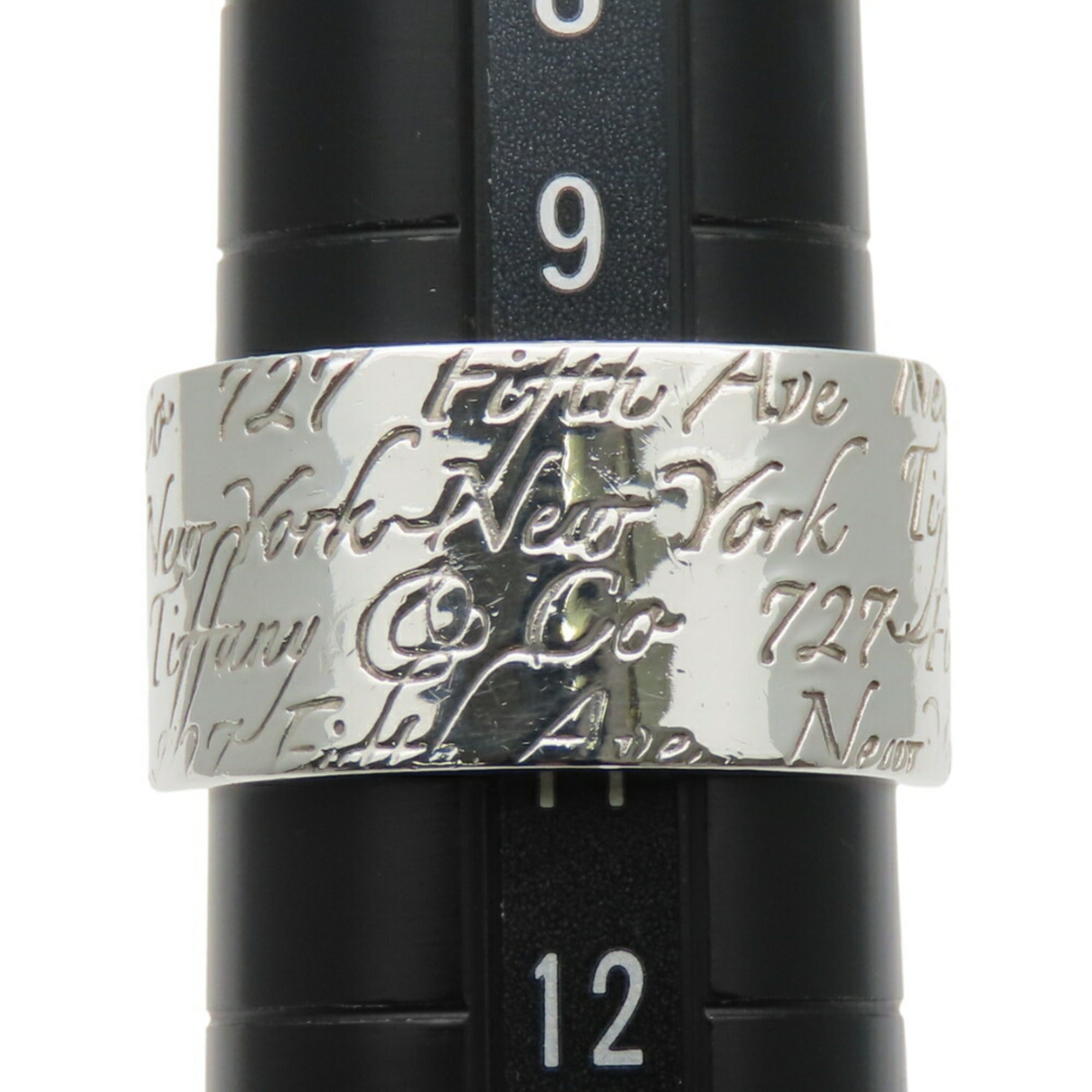 Tiffany Silver Silver 925 Band Ring (Pre-Owned)