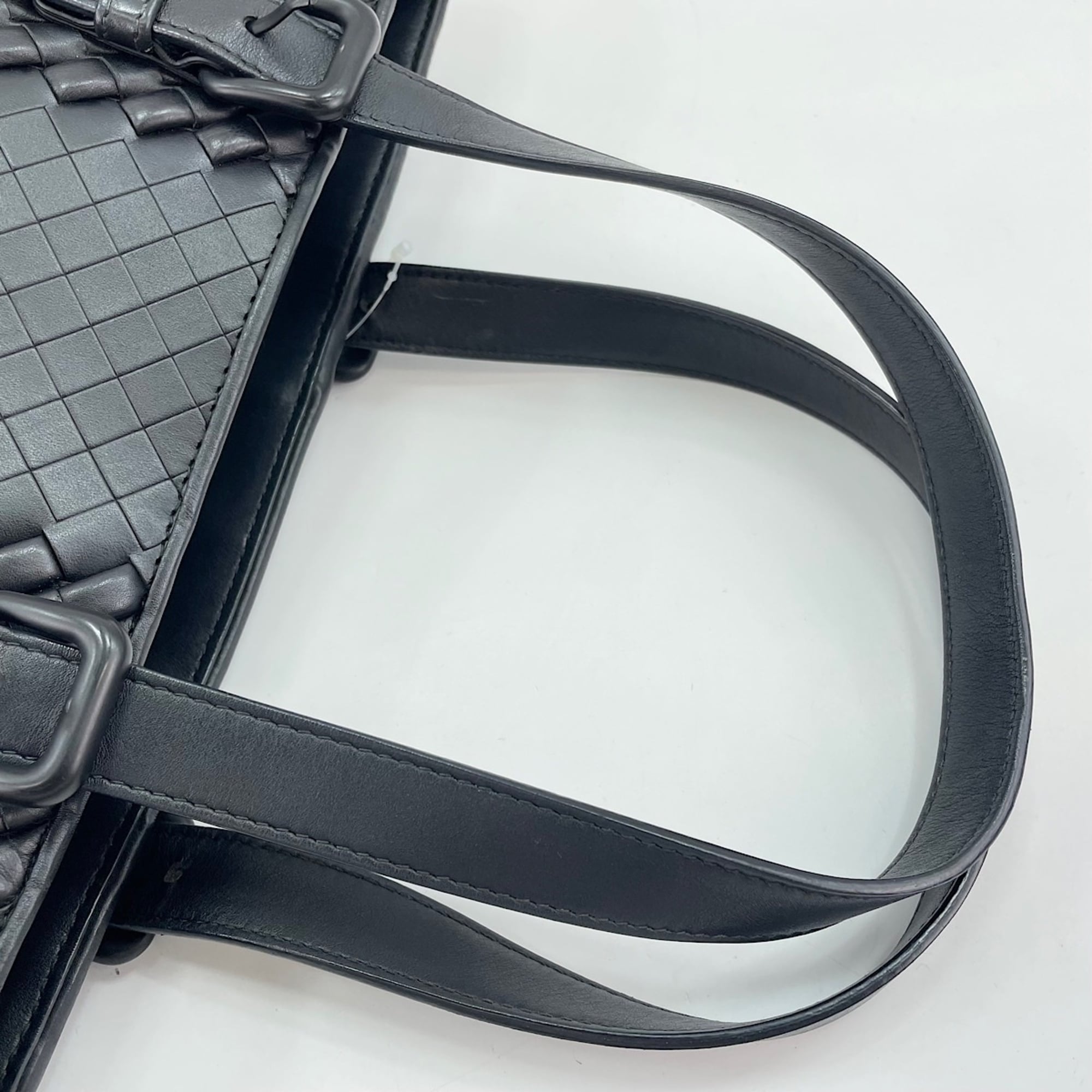 Bottega Veneta Black Intrecciato Tote Bag (Pre-Owned)