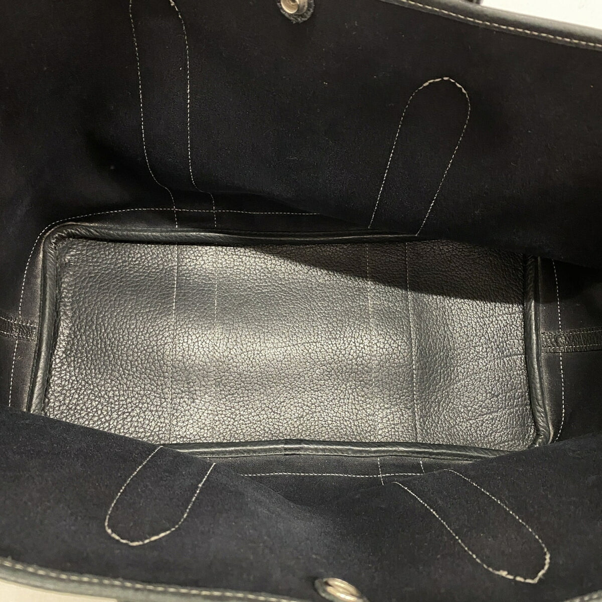 Hermes Black Toile Officier Tote Bag (Pre-Owned)