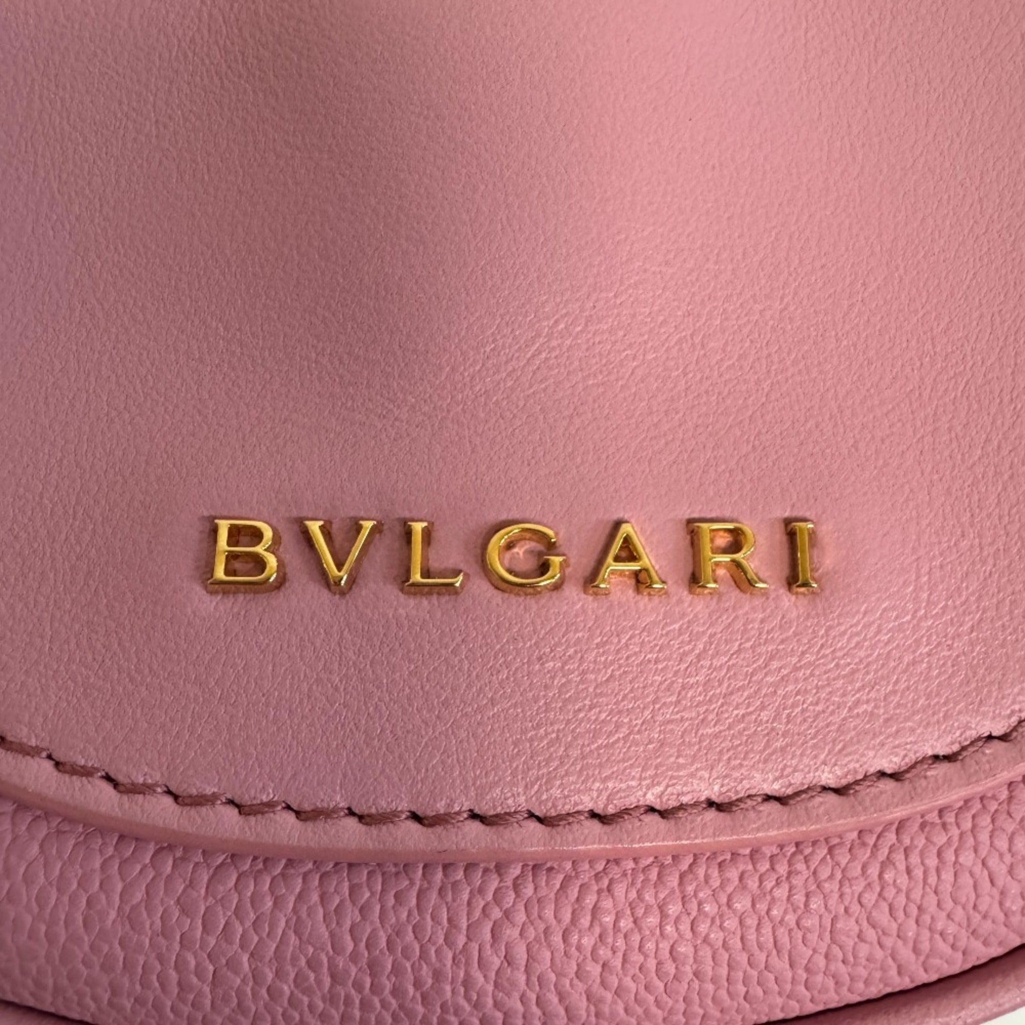 Bvlgari Pink Leather Shoulder Bag (Pre-Owned)