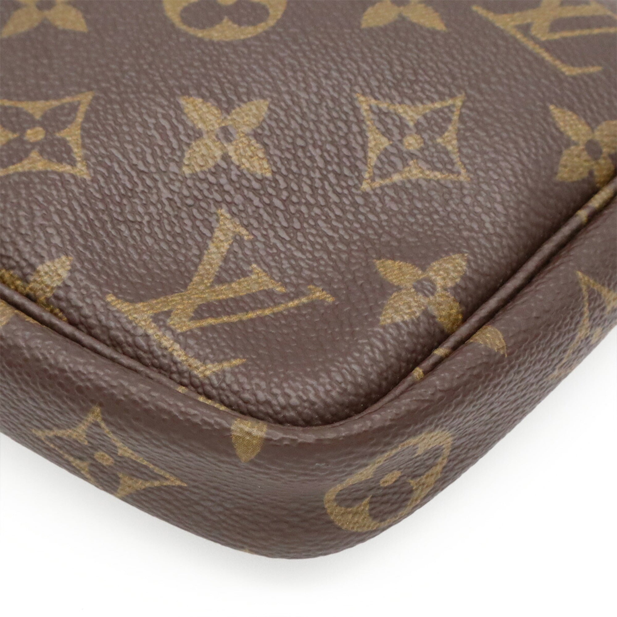 Louis Vuitton Brown Monogram Canvas Pvc Coated Canvas Handbag Pochette Pouch (Pre-Owned)