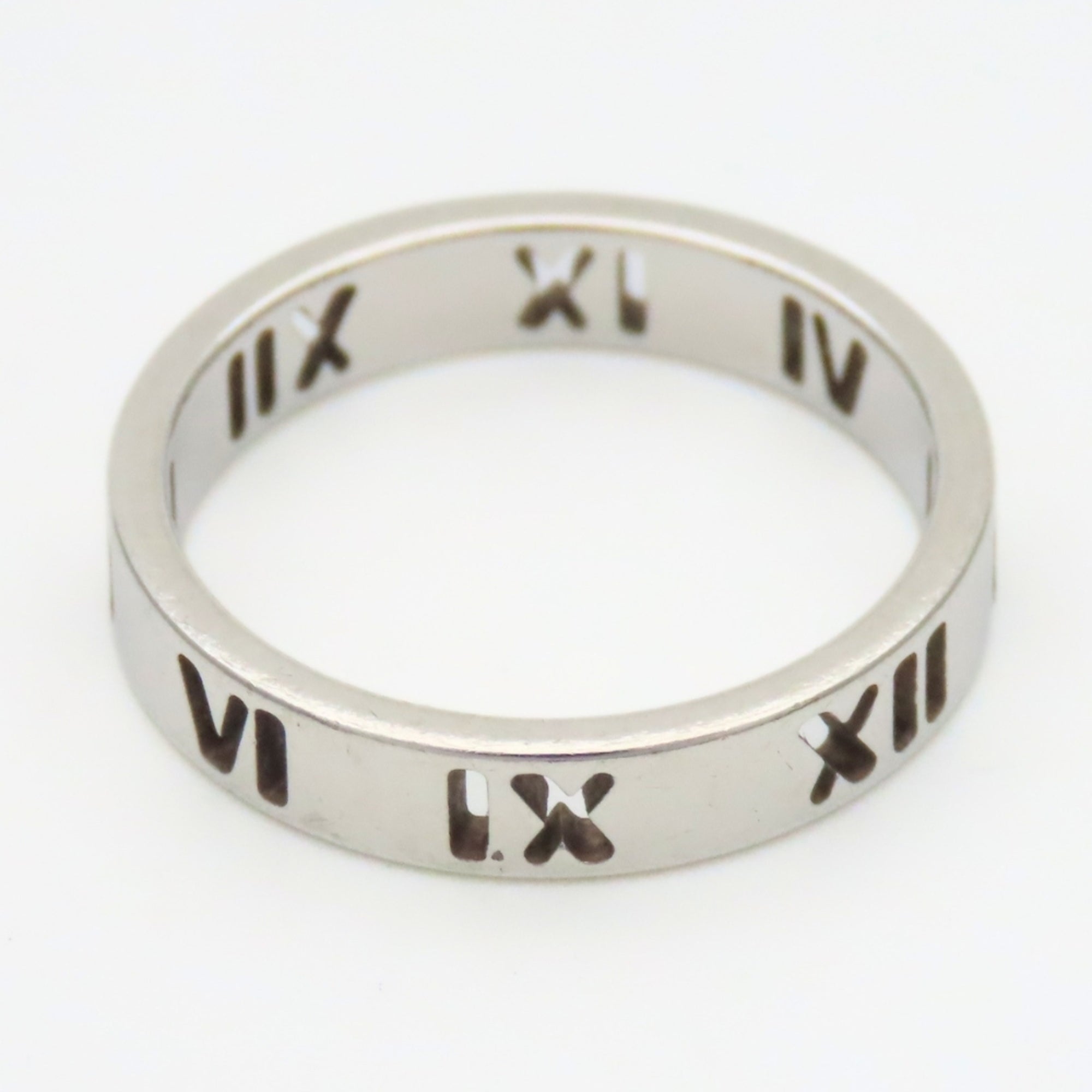 Tiffany Atlas Silver Silver 925 Band Ring (Pre-Owned)