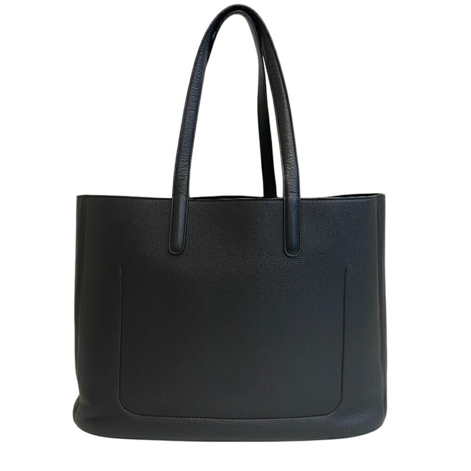 Tiffany Brown Leather Pouch Tote Bag (Pre-Owned)