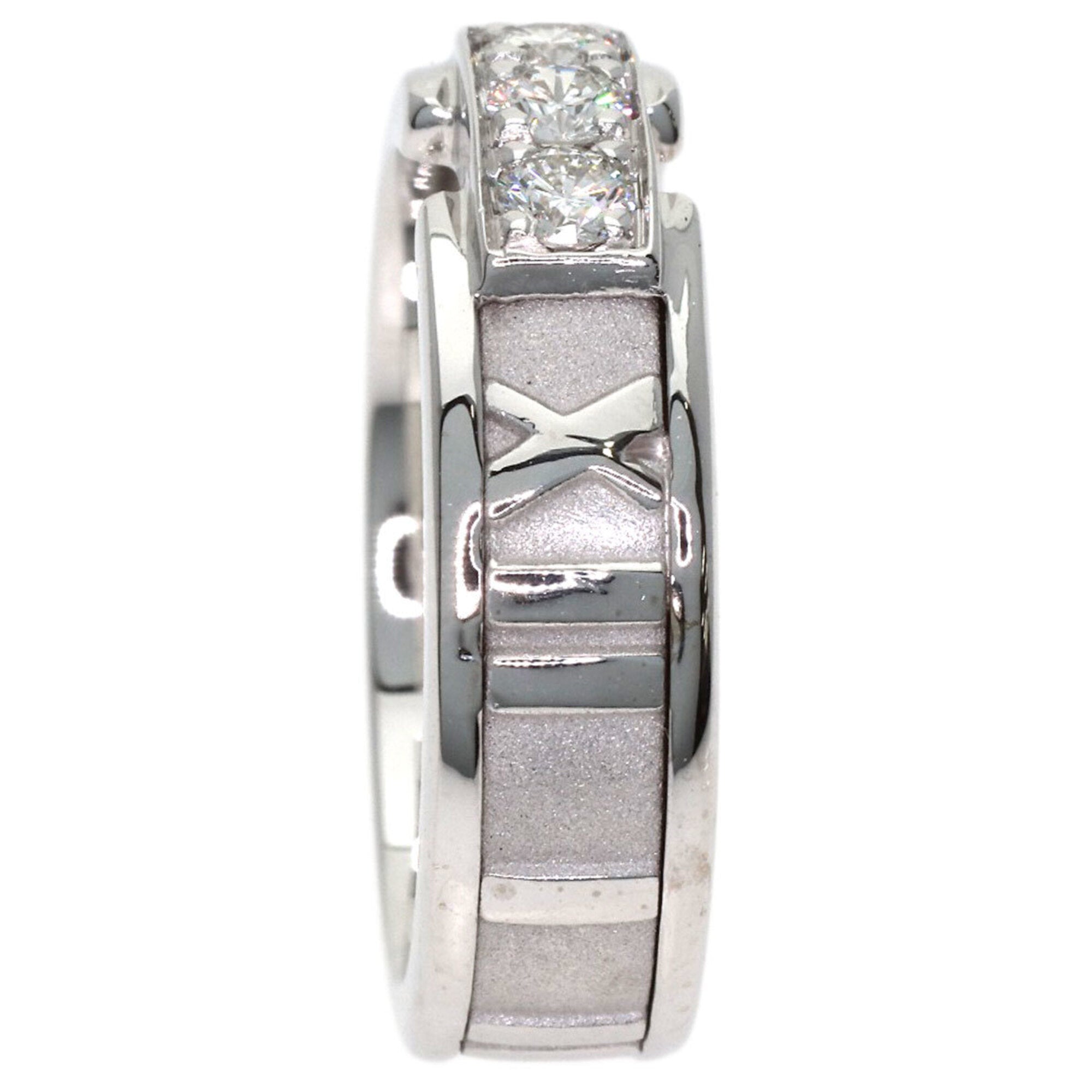 Tiffany Atlas White Gold (18K) Band Ring (Pre-Owned)
