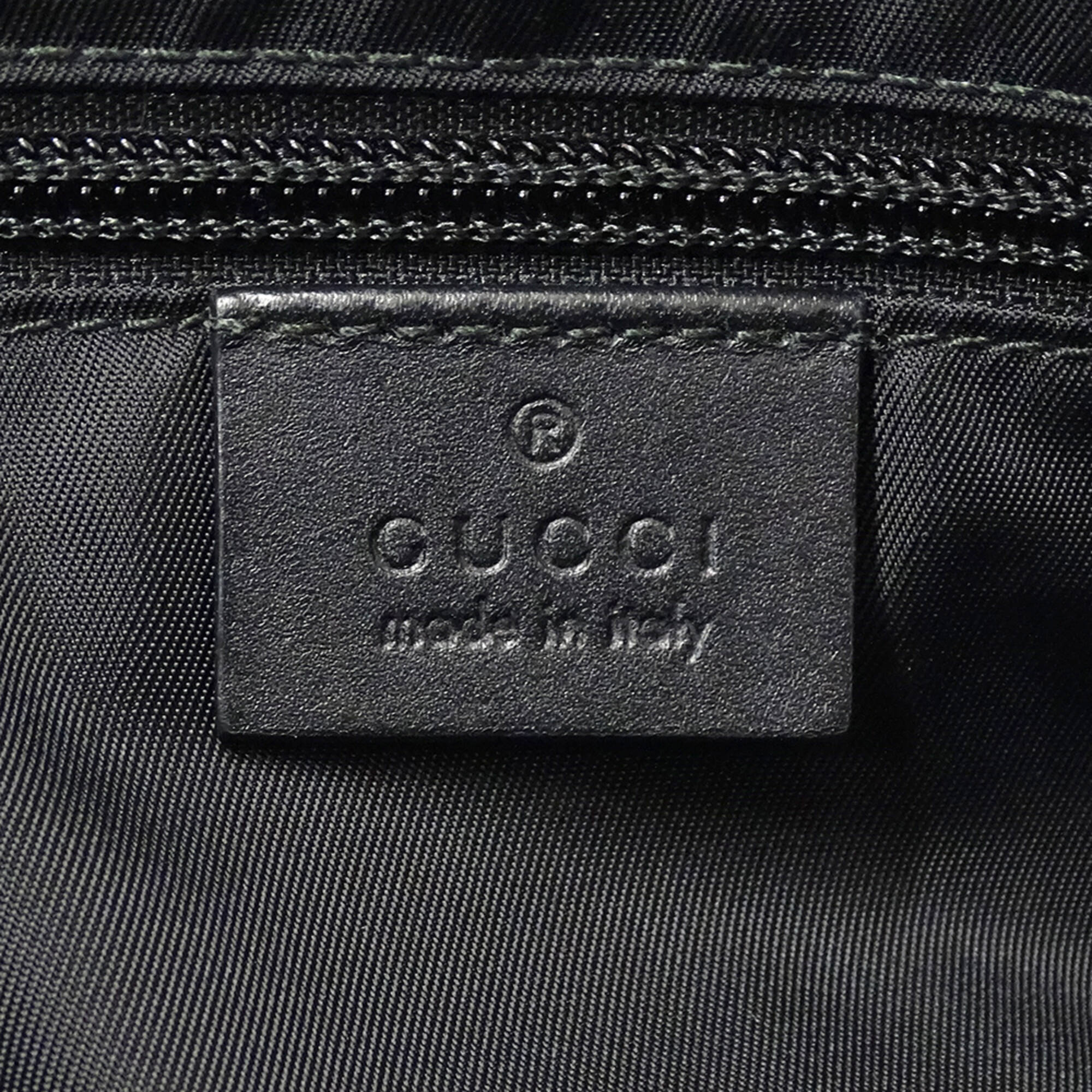 Gucci Black Nylon Handbag Shoulder Bag (Pre-Owned)