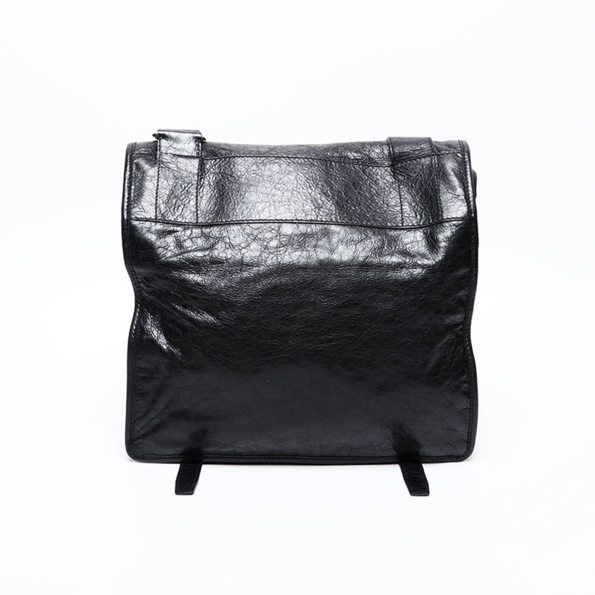 Balenciaga Black Leather Shoulder Bag (Pre-Owned)