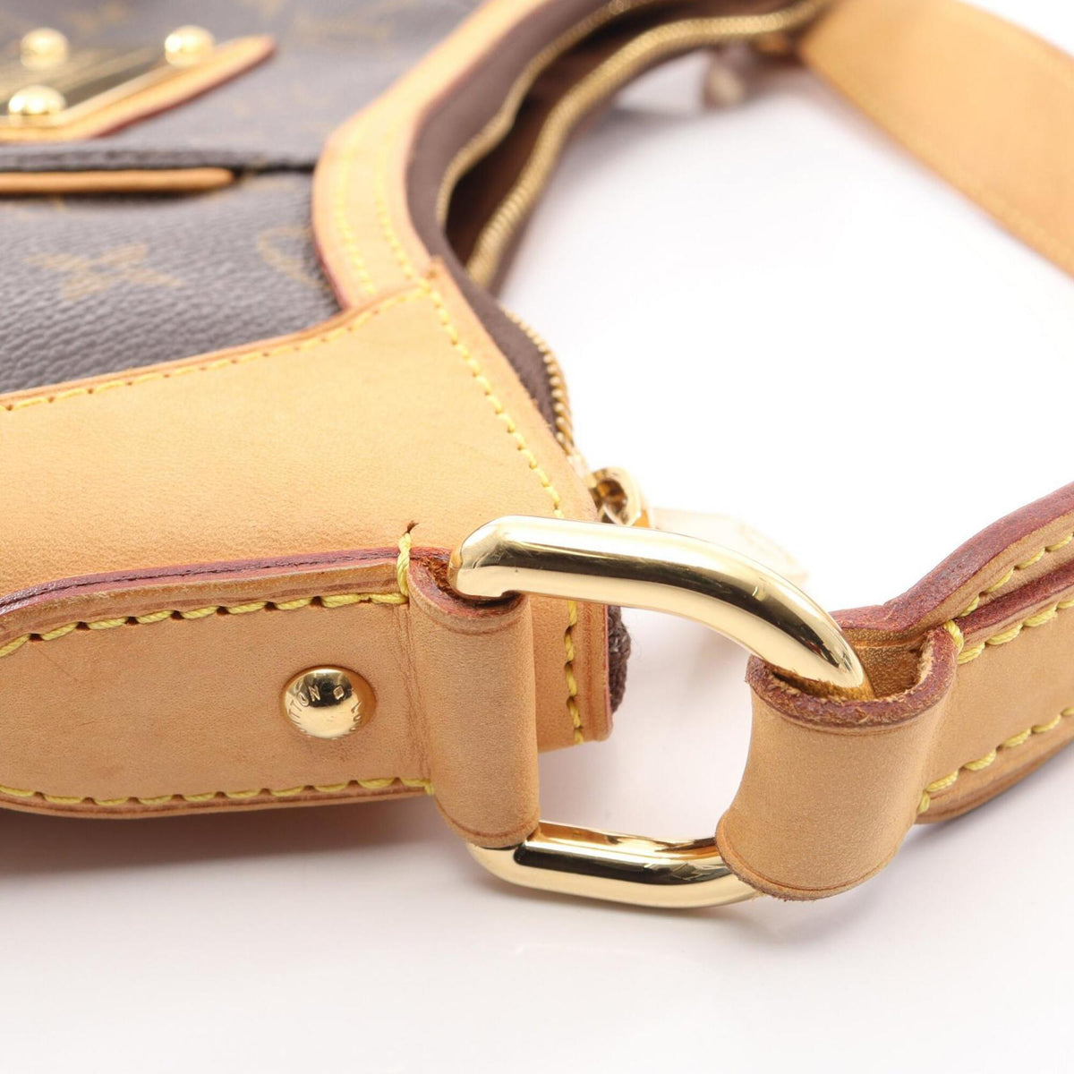 Louis Vuitton Brown Coated Canvas Pvc Monogram Leather Handbag Shoulder Bag (Pre-Owned)