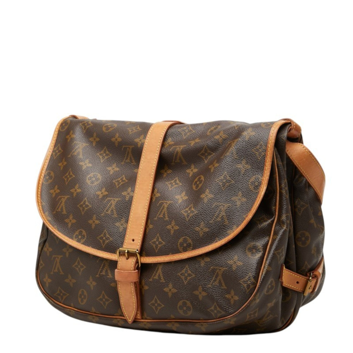 Louis Vuitton Monogram Brown Pvc Leather Shoulder Bag (Pre-Owned)