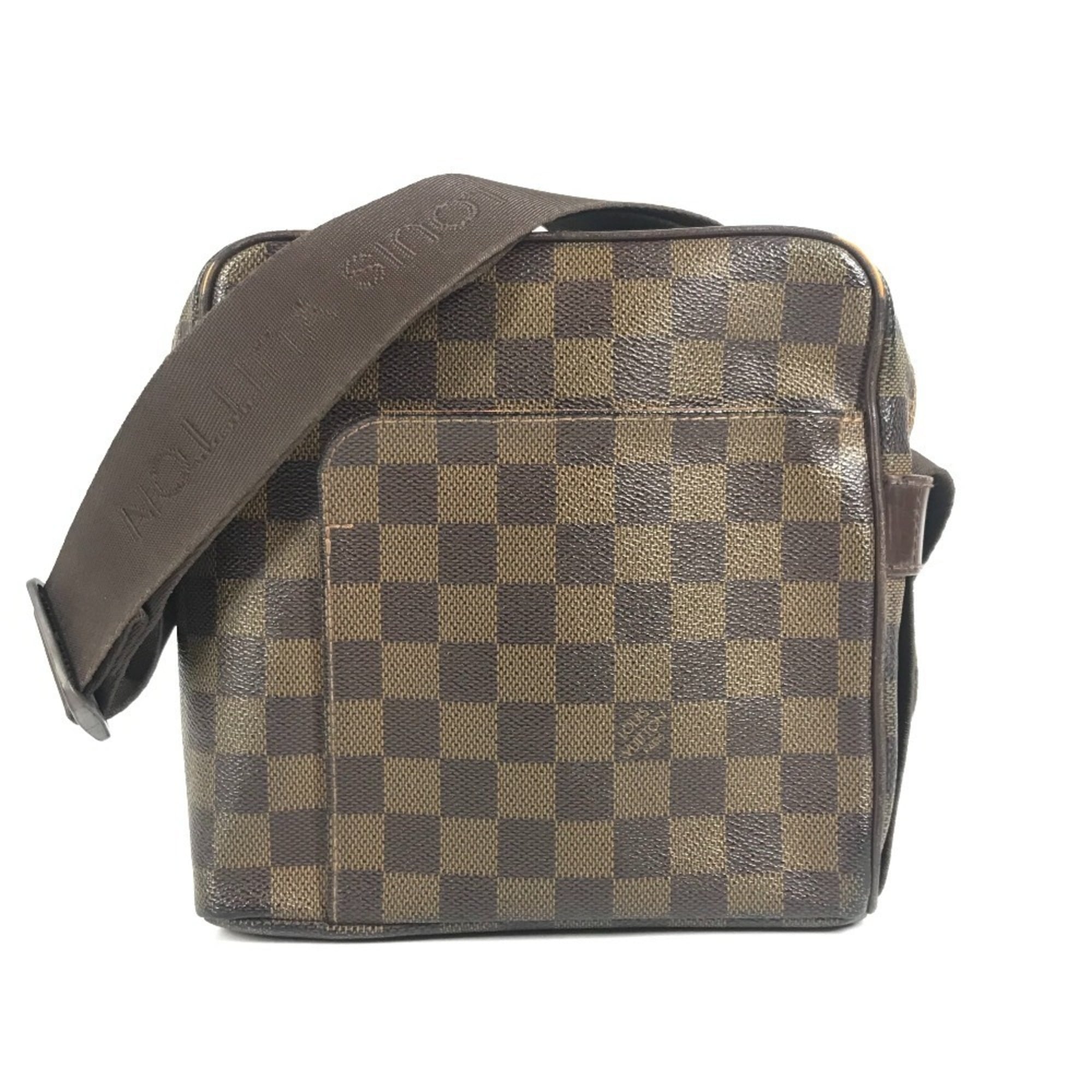 Louis Vuitton Brown Ebene Damier Canvas Pochette Shoulder Bag (Pre-Owned)