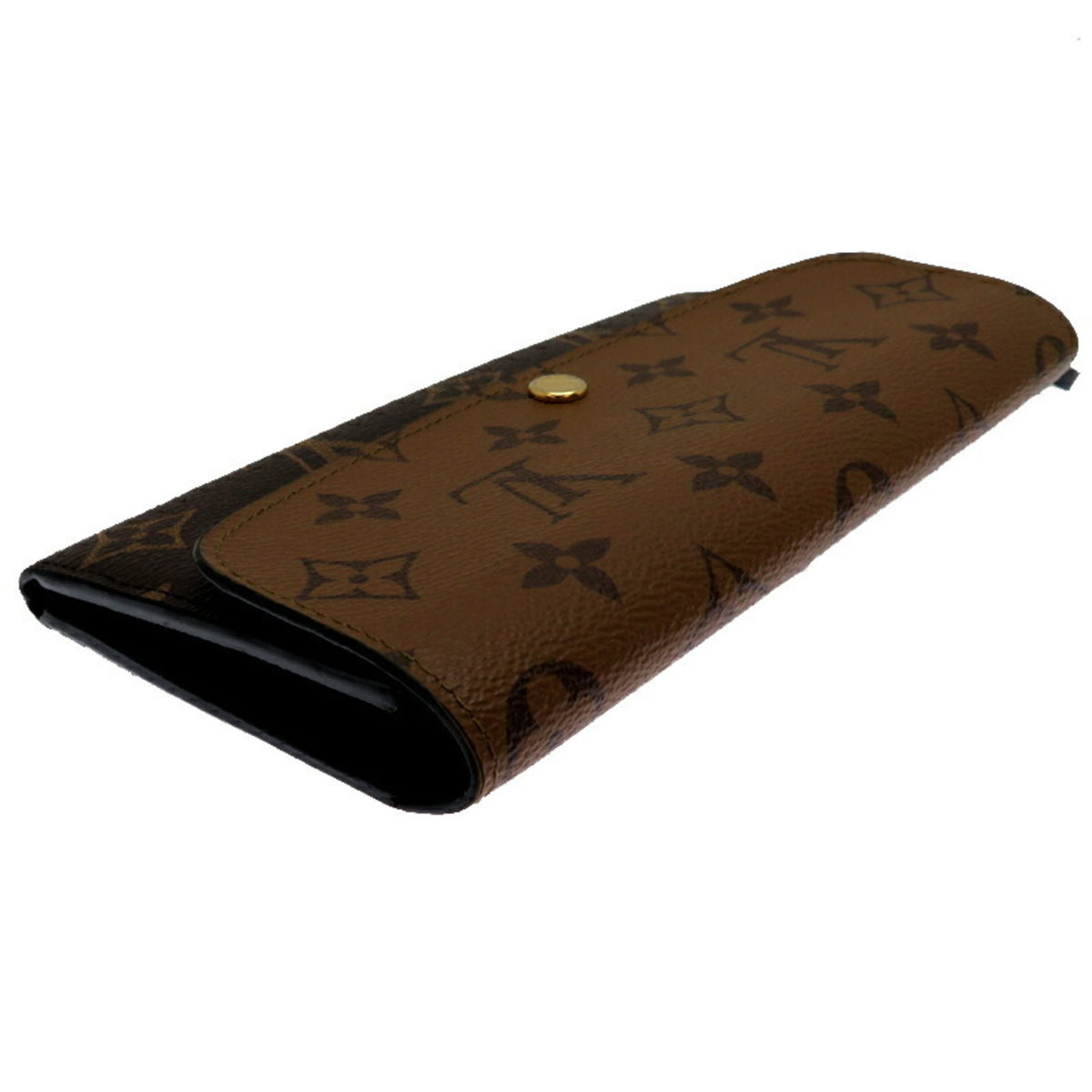 Louis Vuitton Brown Monogram Reverse Long Wallet (Tri-Fold) (Pre-Owned)