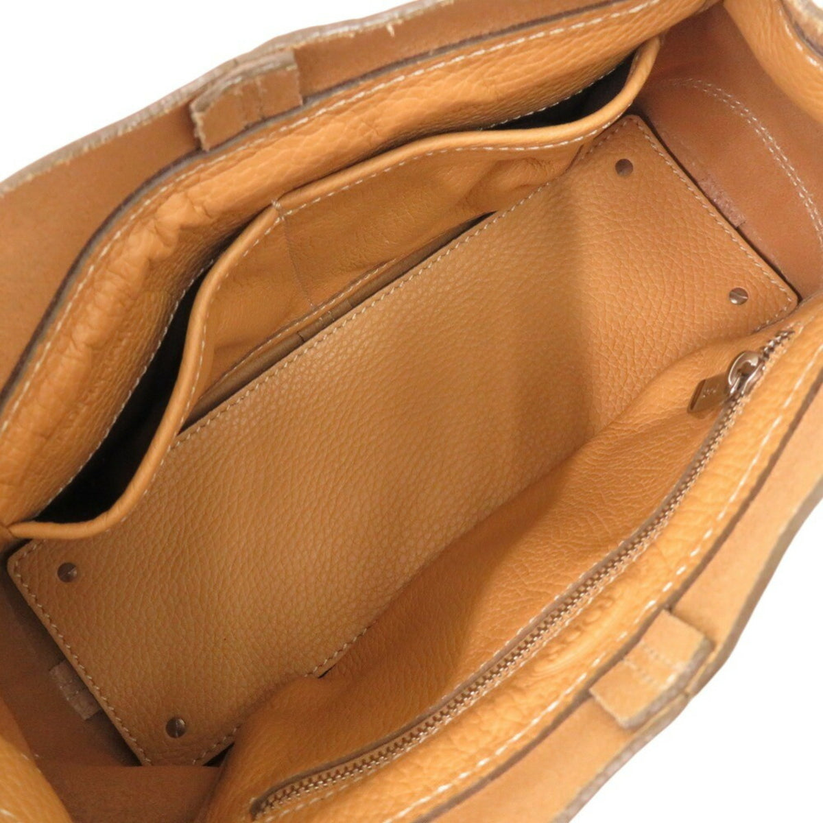 Tod's Beige Yellow Leather Handbag (Pre-Owned)