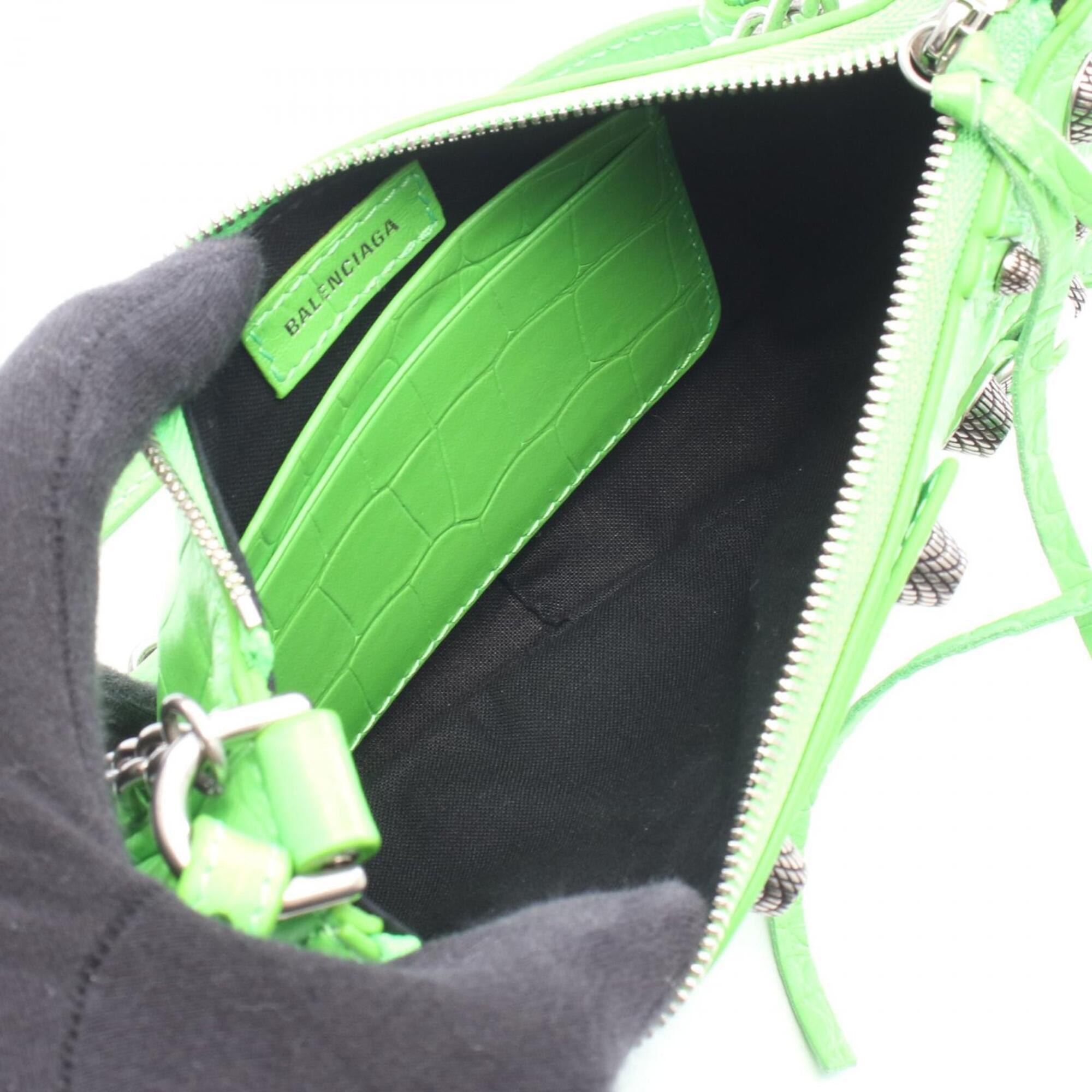 Balenciaga Green Leather Handbag (Pre-Owned)