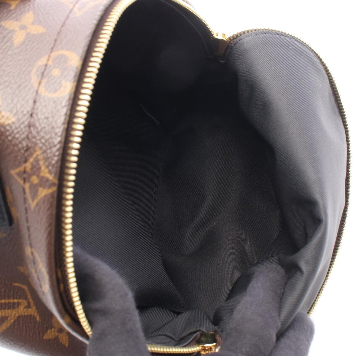 Louis Vuitton Beige Brown Coated Canvas Leather Backpack Handbag (Pre-Owned)