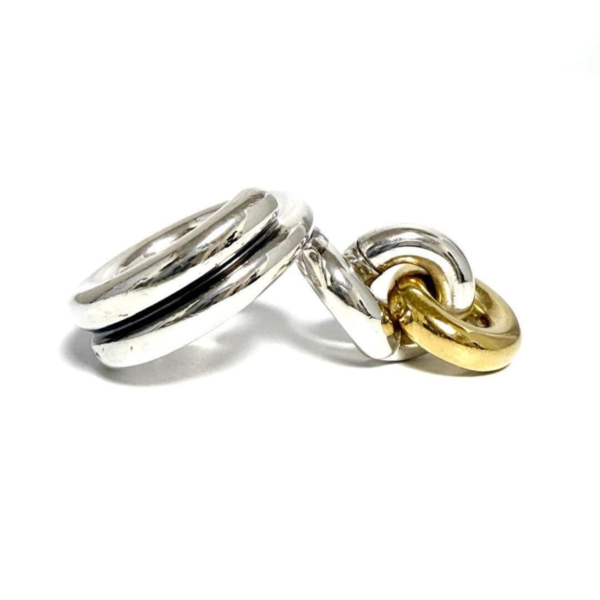 Bottega Veneta Silver 925 Band Ring (Pre-Owned)