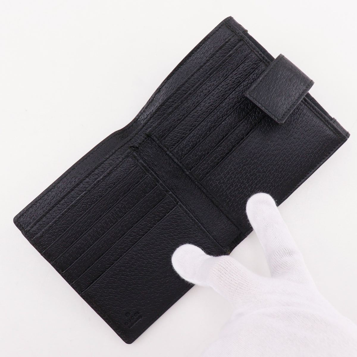 Gucci Black Gg Canvas Wallet (Bi-Fold) (Pre-Owned)