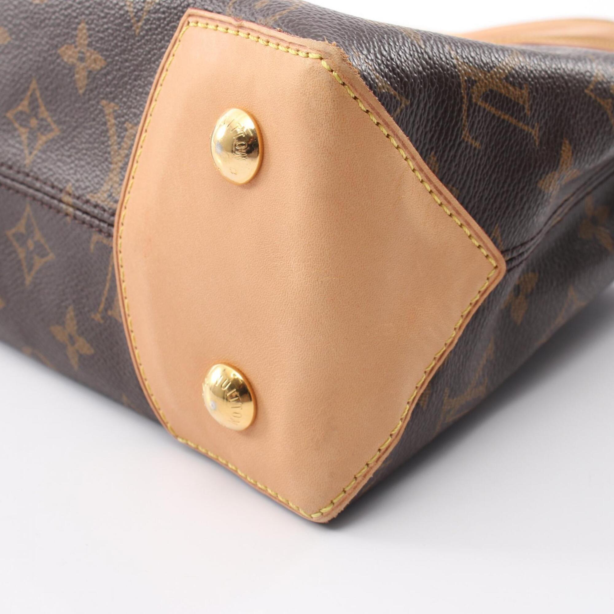 Louis Vuitton Brown Monogram Coated Canvas Leather Handbag (Pre-Owned)
