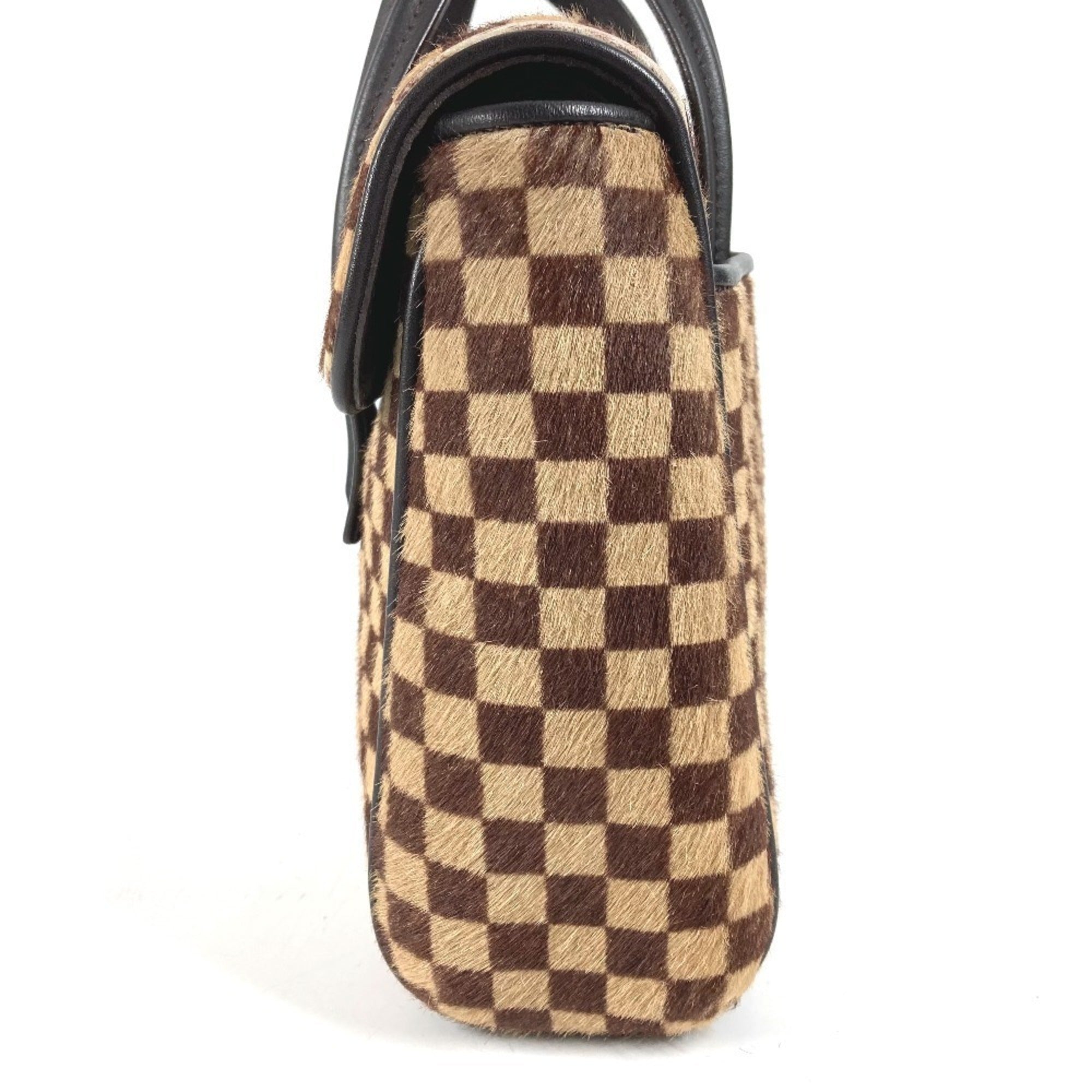 Louis Vuitton Brown Leather Handbag Tote Bag (Pre-Owned)