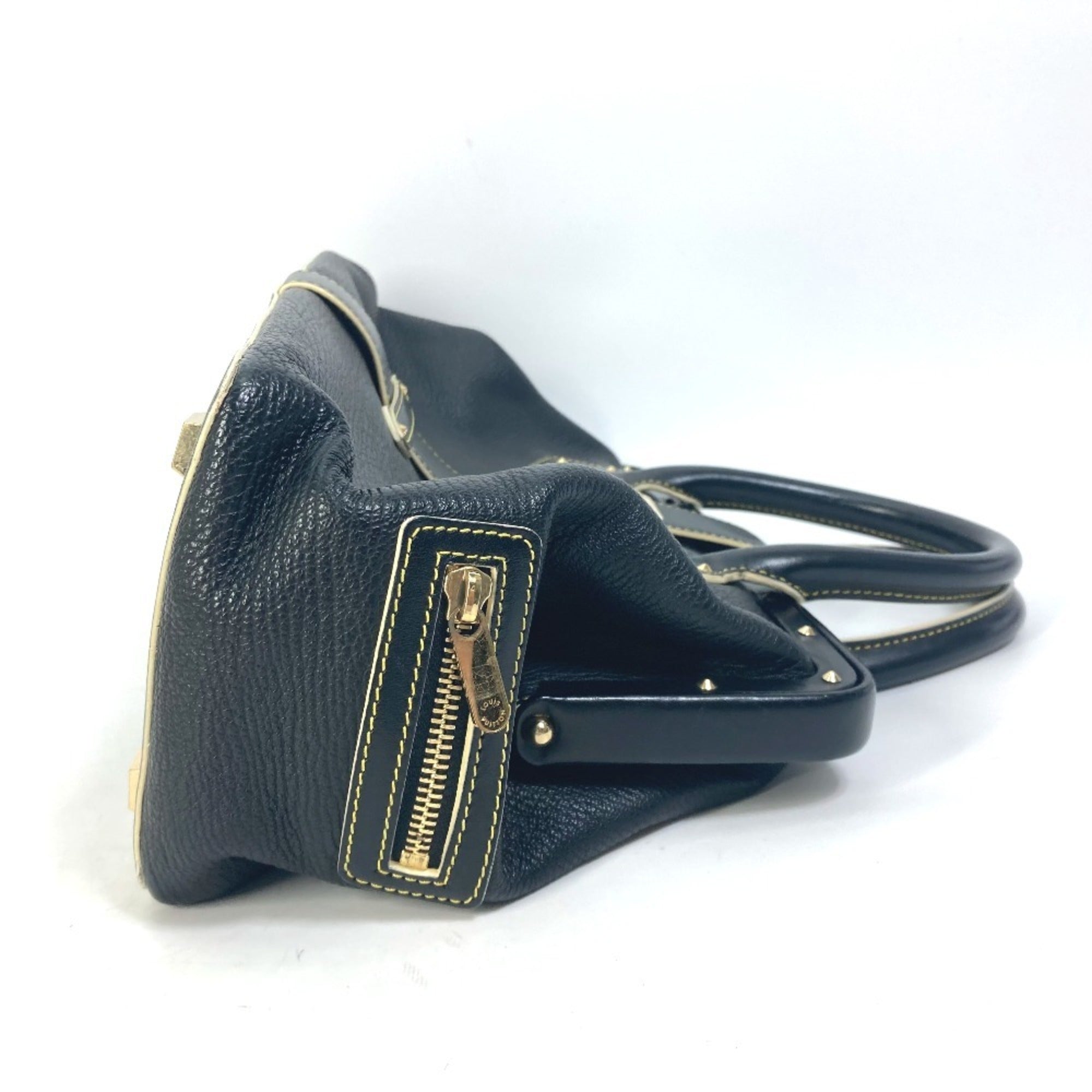 Louis Vuitton Black Noir Suhali Leather Handbag (Pre-Owned)