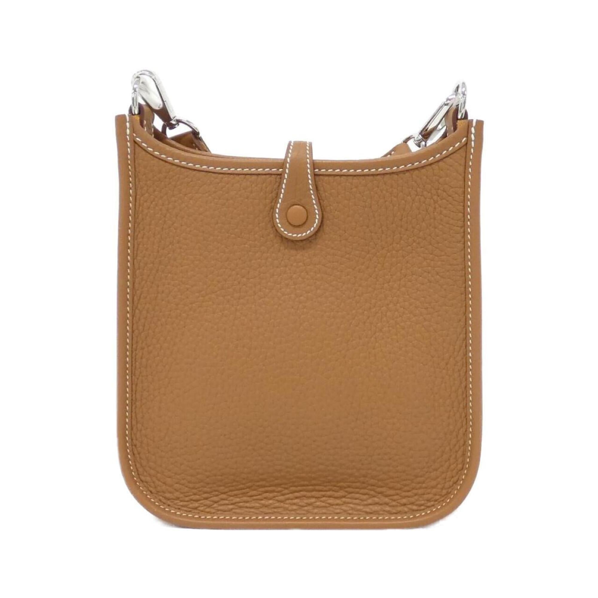 Hermes Evelyne Gold Taurillon Clemence Leather Shoulder Bag (Pre-Owned)
