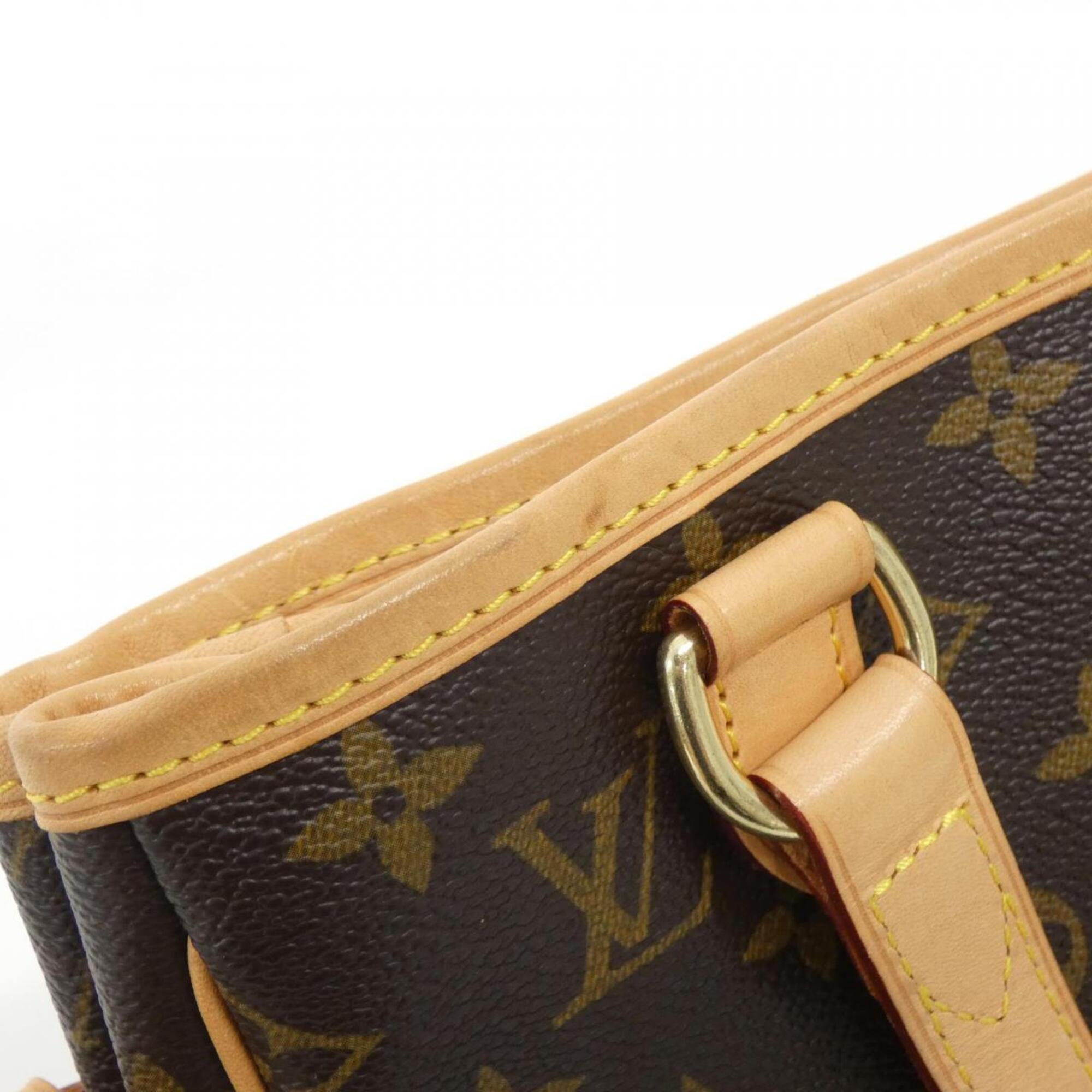 Louis Vuitton Monogram Marron Coated Canvas Handbag (Pre-Owned)