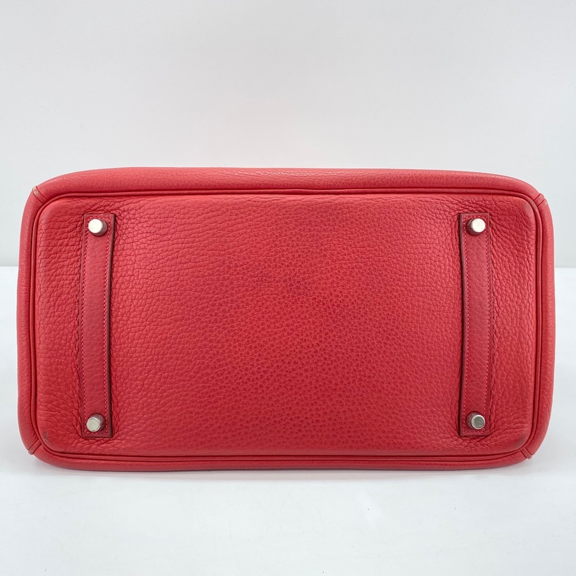 Hermes Birkin Red Color Handbag (Pre-Owned)