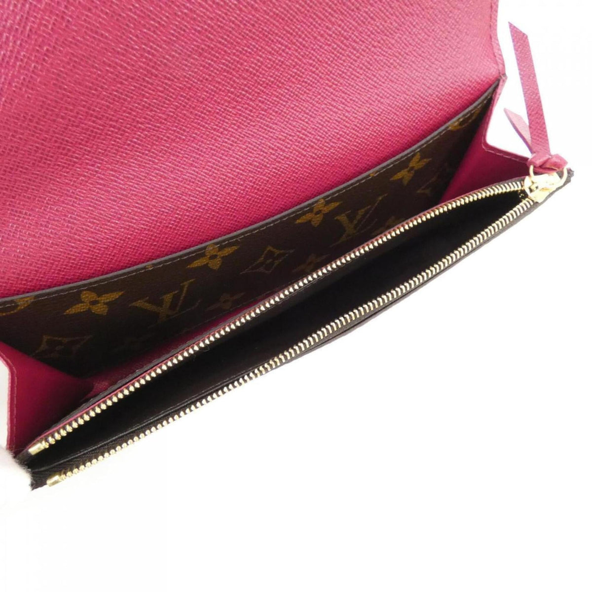 Louis Vuitton Brown Coated Canvas Long Wallet (Bi-Fold) (Pre-Owned)