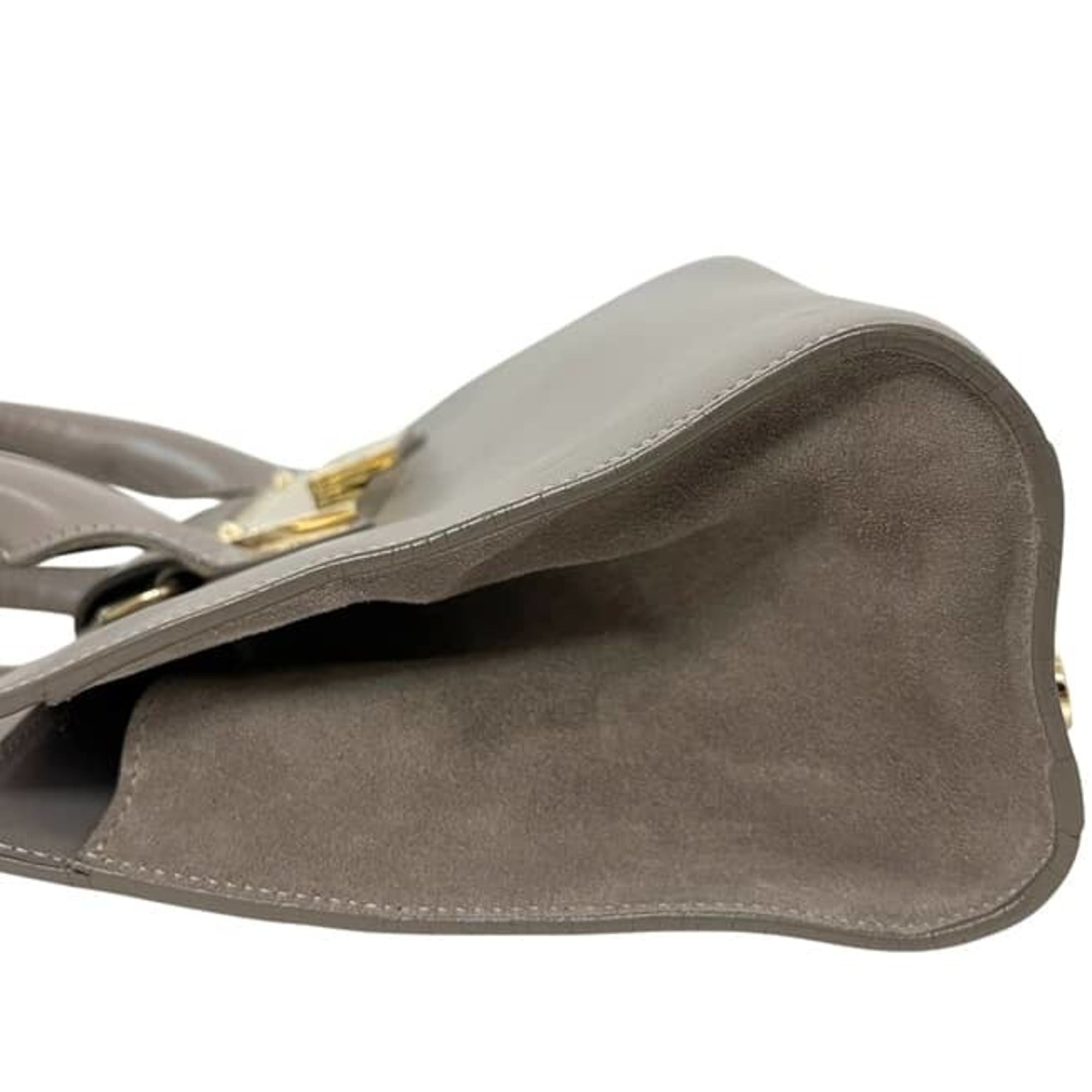 Jimmy Choo Gray Leather Handbag (Pre-Owned)