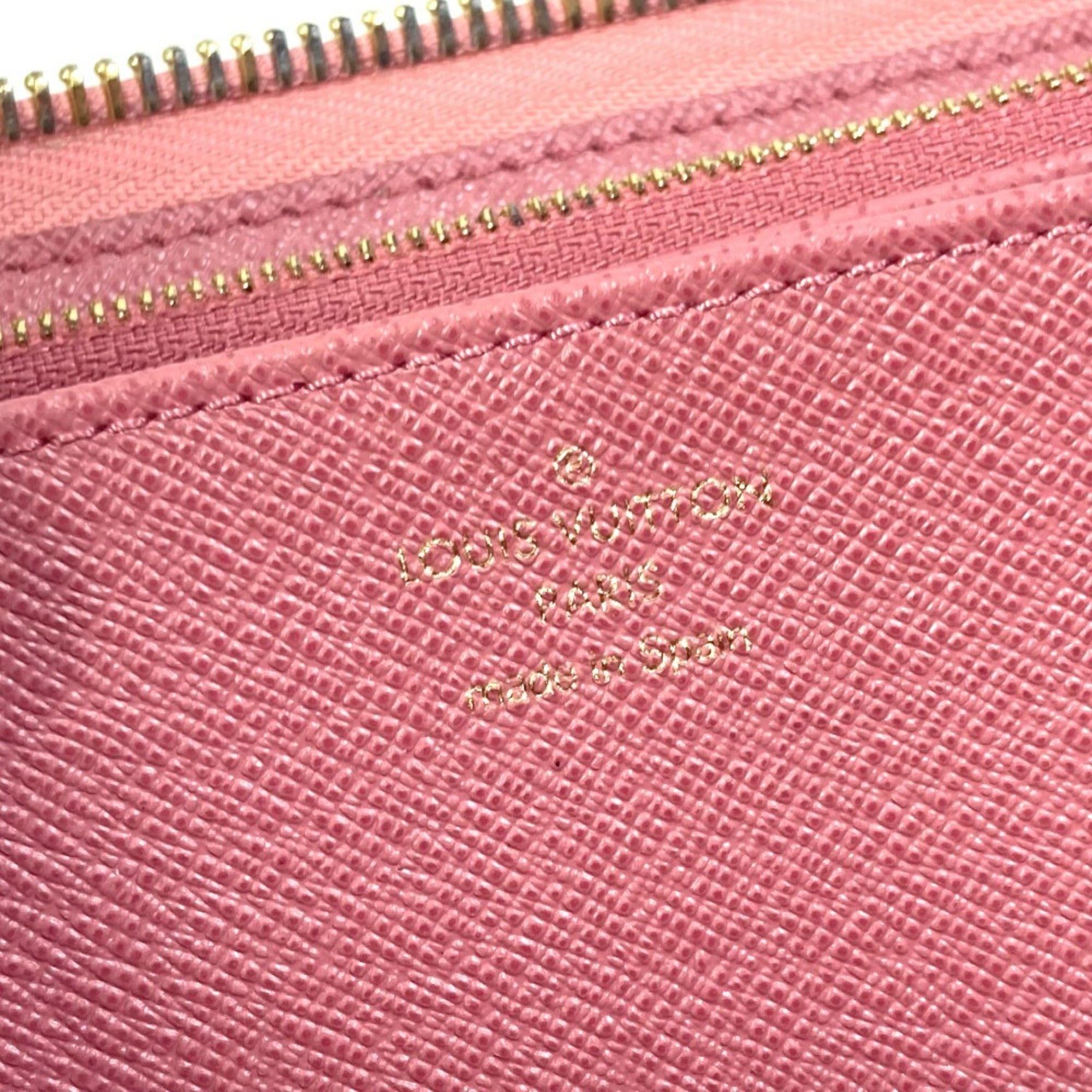 Louis Vuitton Monogram Denim Pink Monogram Denim Long Wallet (Bi-Fold) (Pre-Owned)